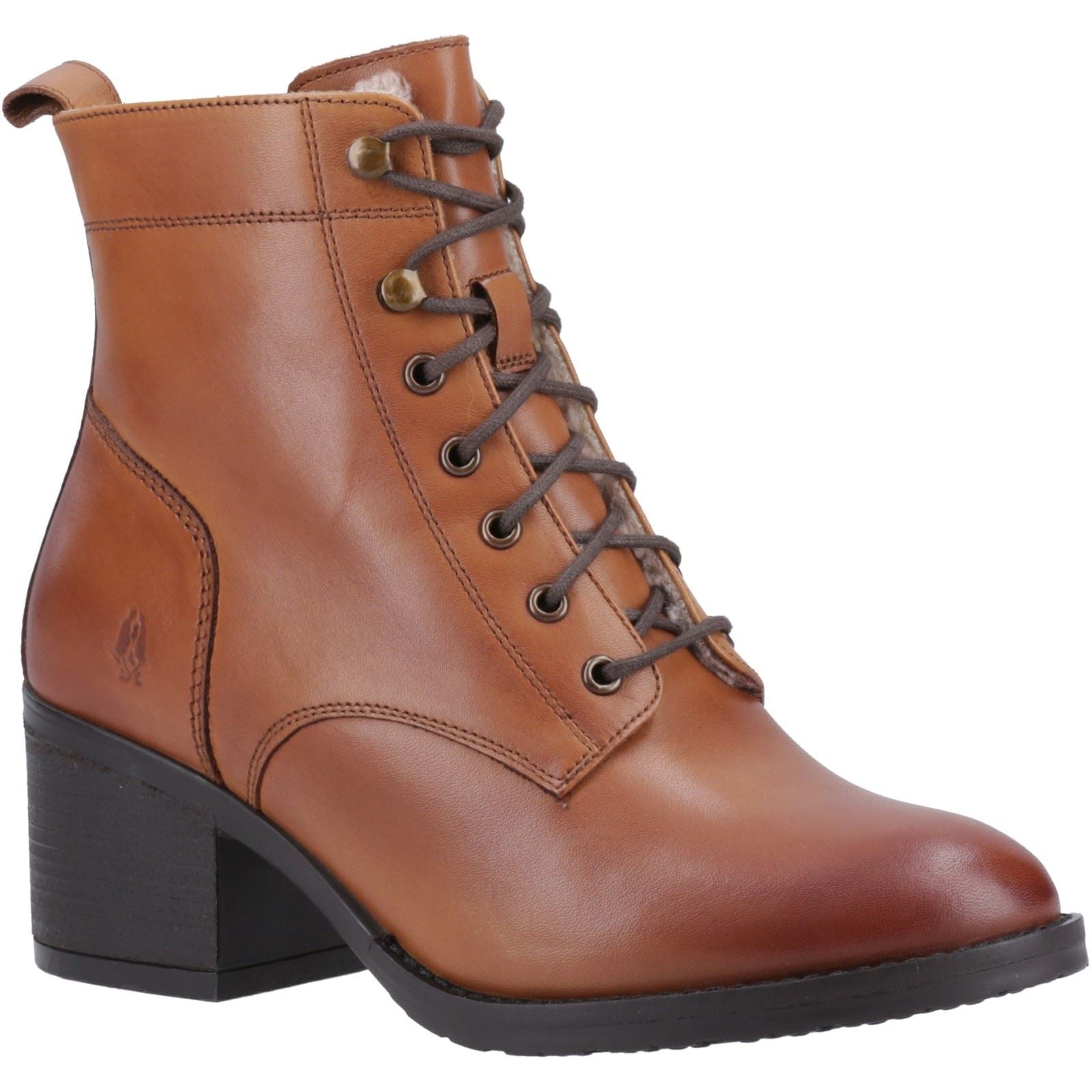Hush Puppies Harriet Leder Damen Stiefeletten In Braun