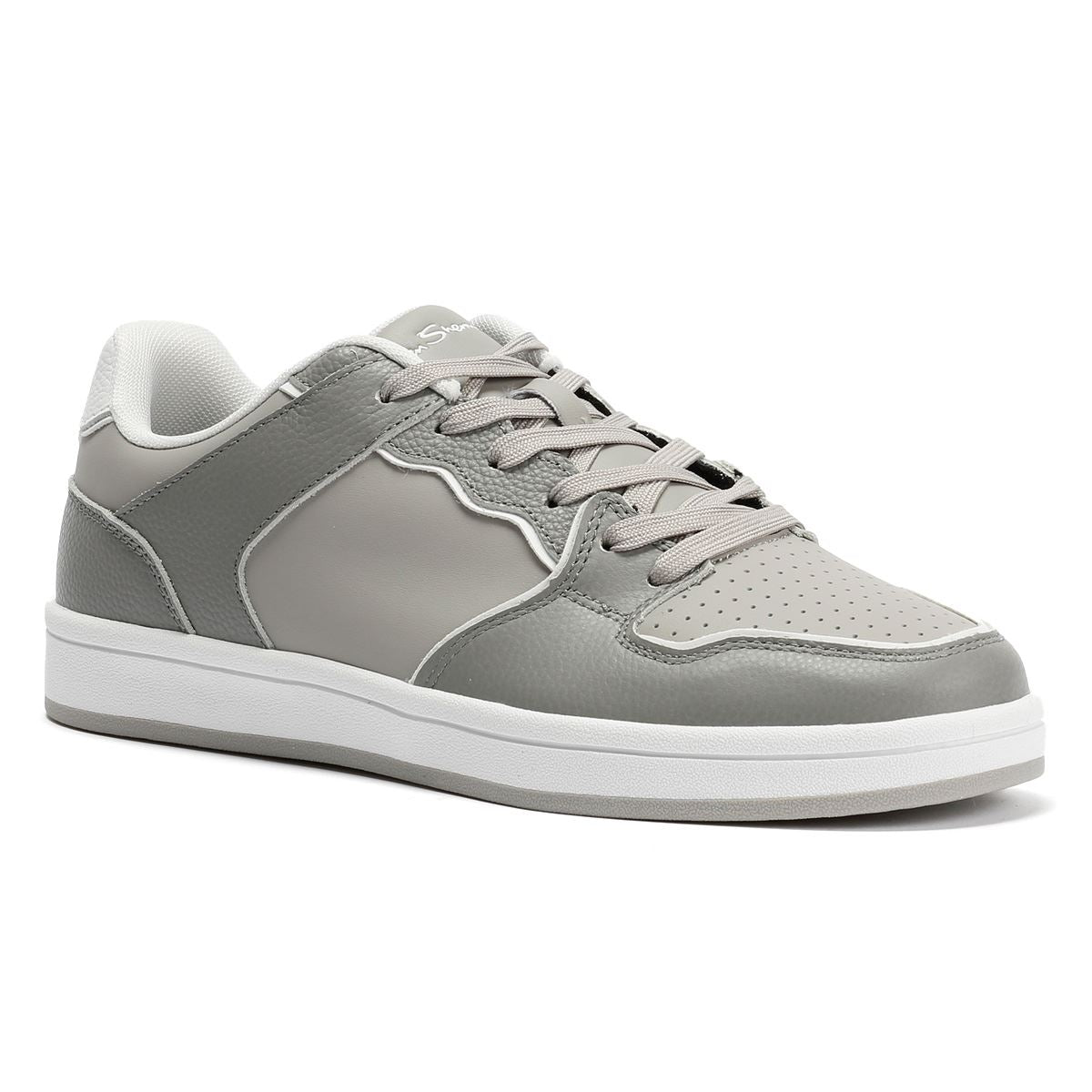 Ben Sherman Club Leder Herren Graue Turnschuhe