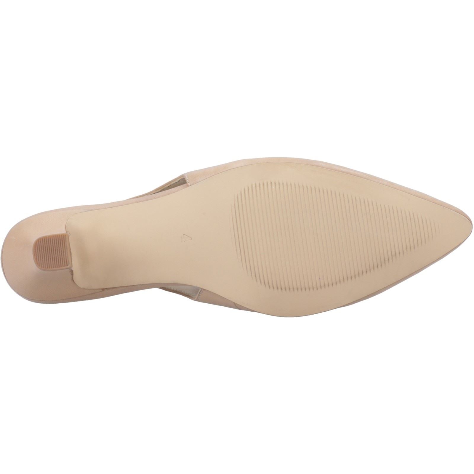 Hush Puppies Nahla Damen Pumps mit spitzer Kappe aus Leder in Nude