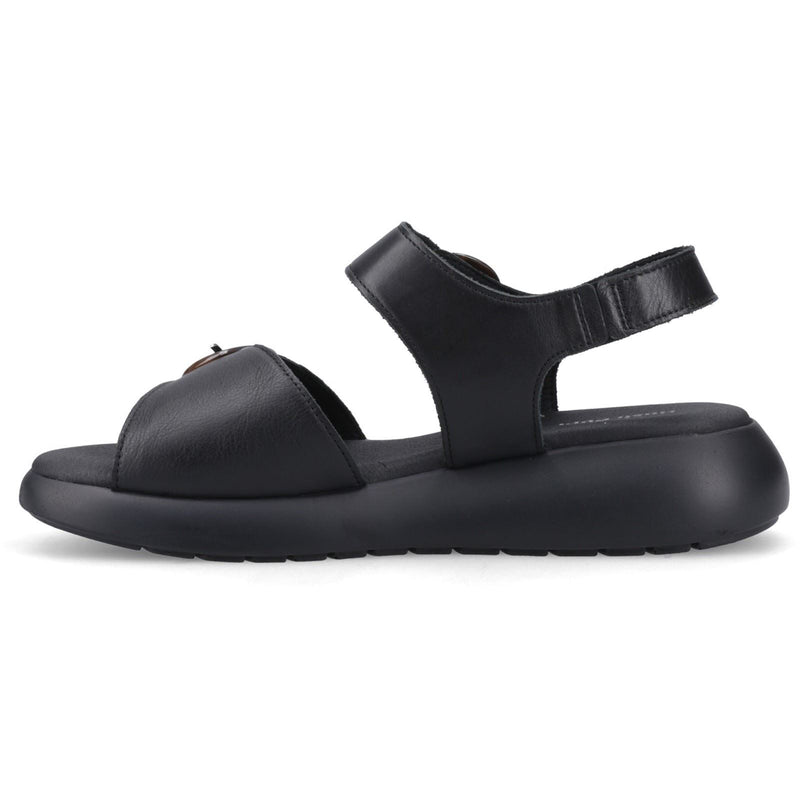 Hush Puppies Alison Damen Sandalen Aus Schwarzem Leder