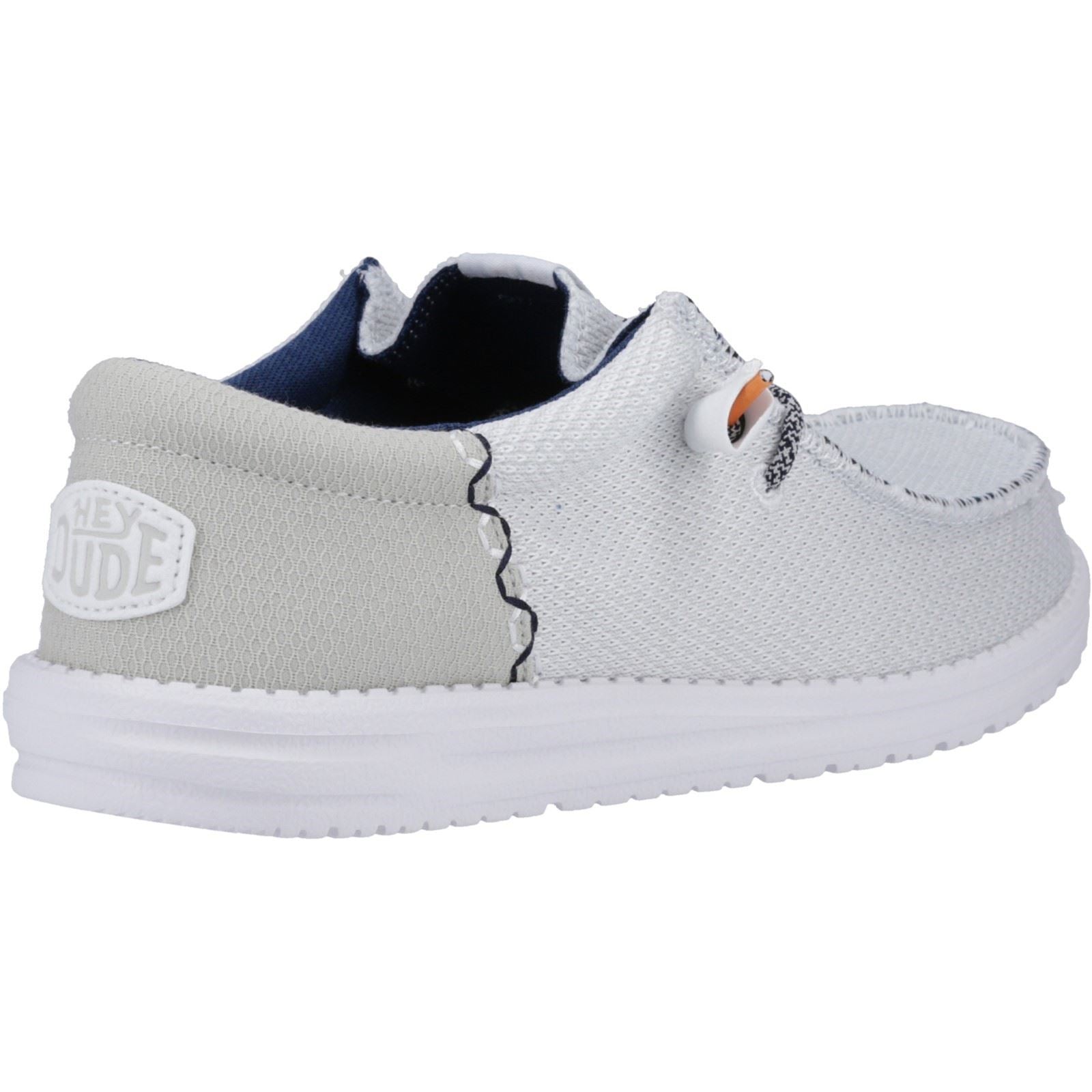 HEYDUDE Wally Funk Open Mesh Herren Weiße Bootsschuhe