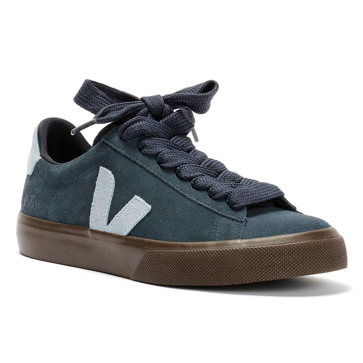 Veja Campo Wildleder Damen Blaue Sneaker