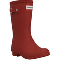 Hunter Junior Originals Gummi Unisex Kinder Militär Rote Gummistiefel