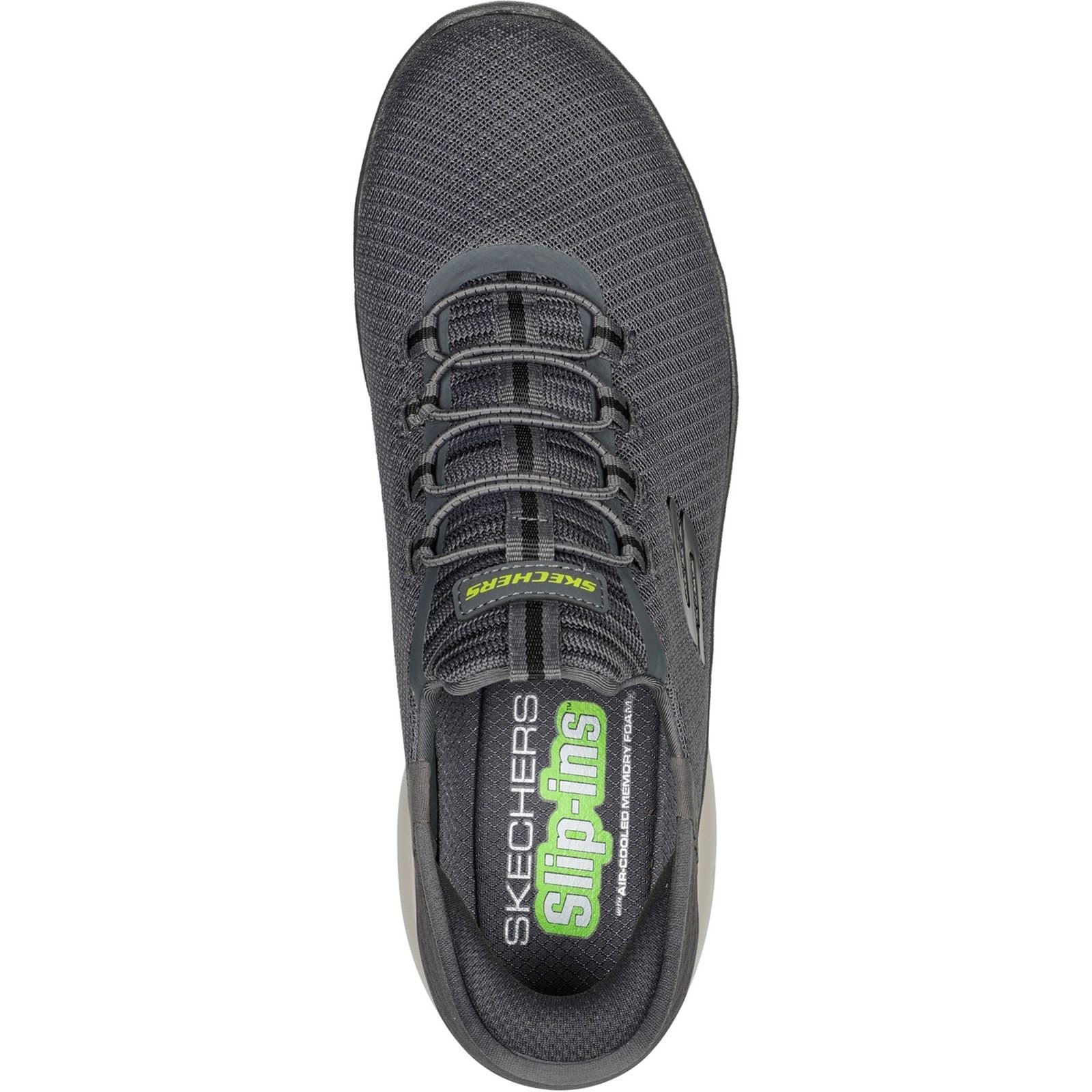 Skechers Slip-ins: Summits - High Range Synthetik Herren-Sneaker In Anthrazit
