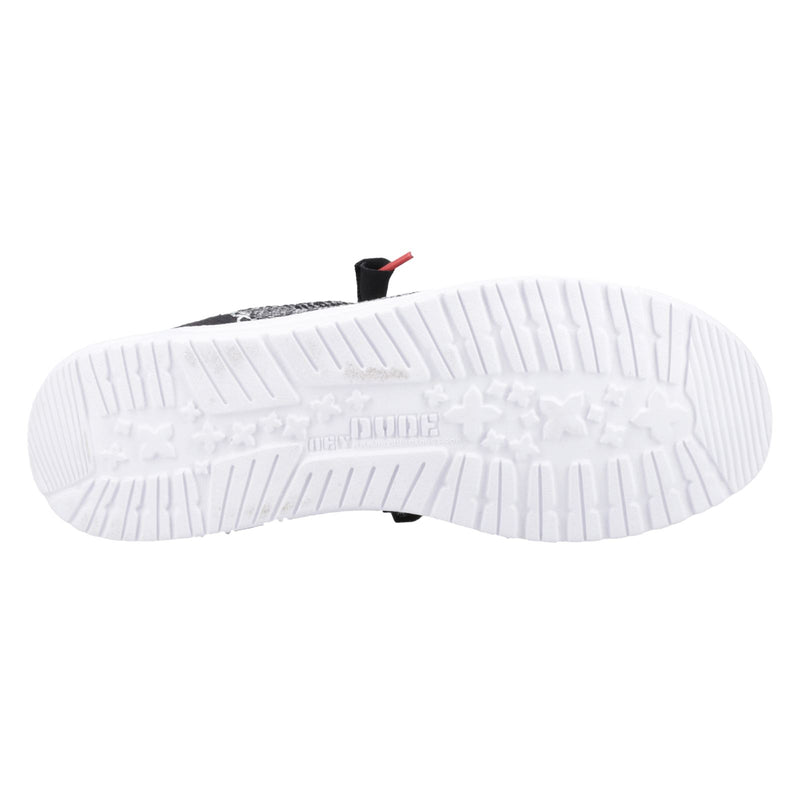 HEYDUDE Wally Funk Open Mesh Herren Bootsschuhe In Schwarz/Weiß