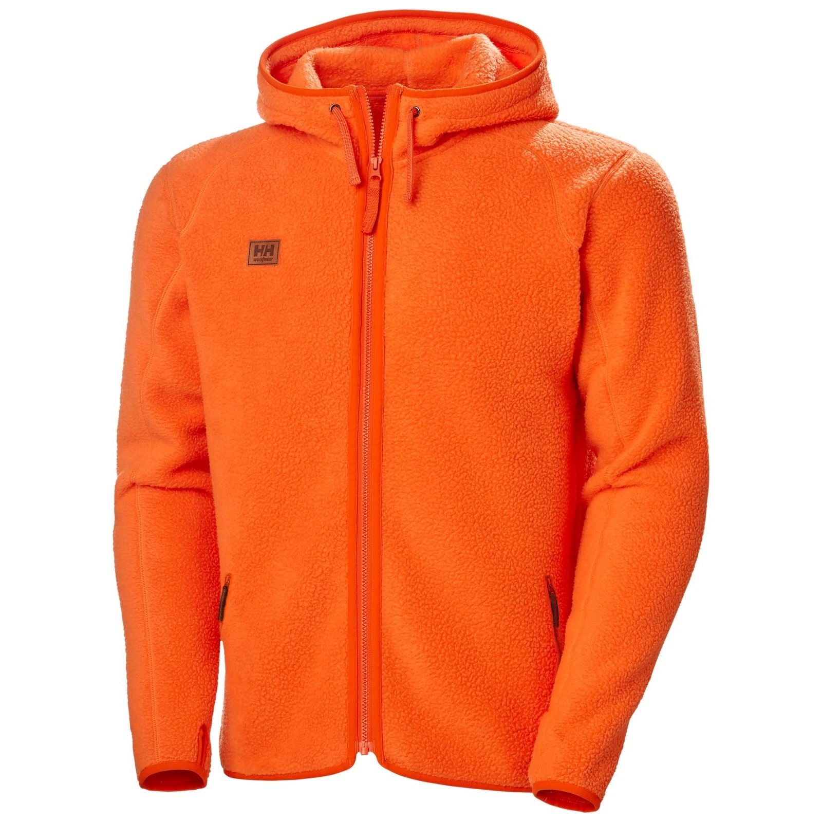 Helly Hansen Workwear Heritage Pile Hoodie Herren Orangenfleecejacke