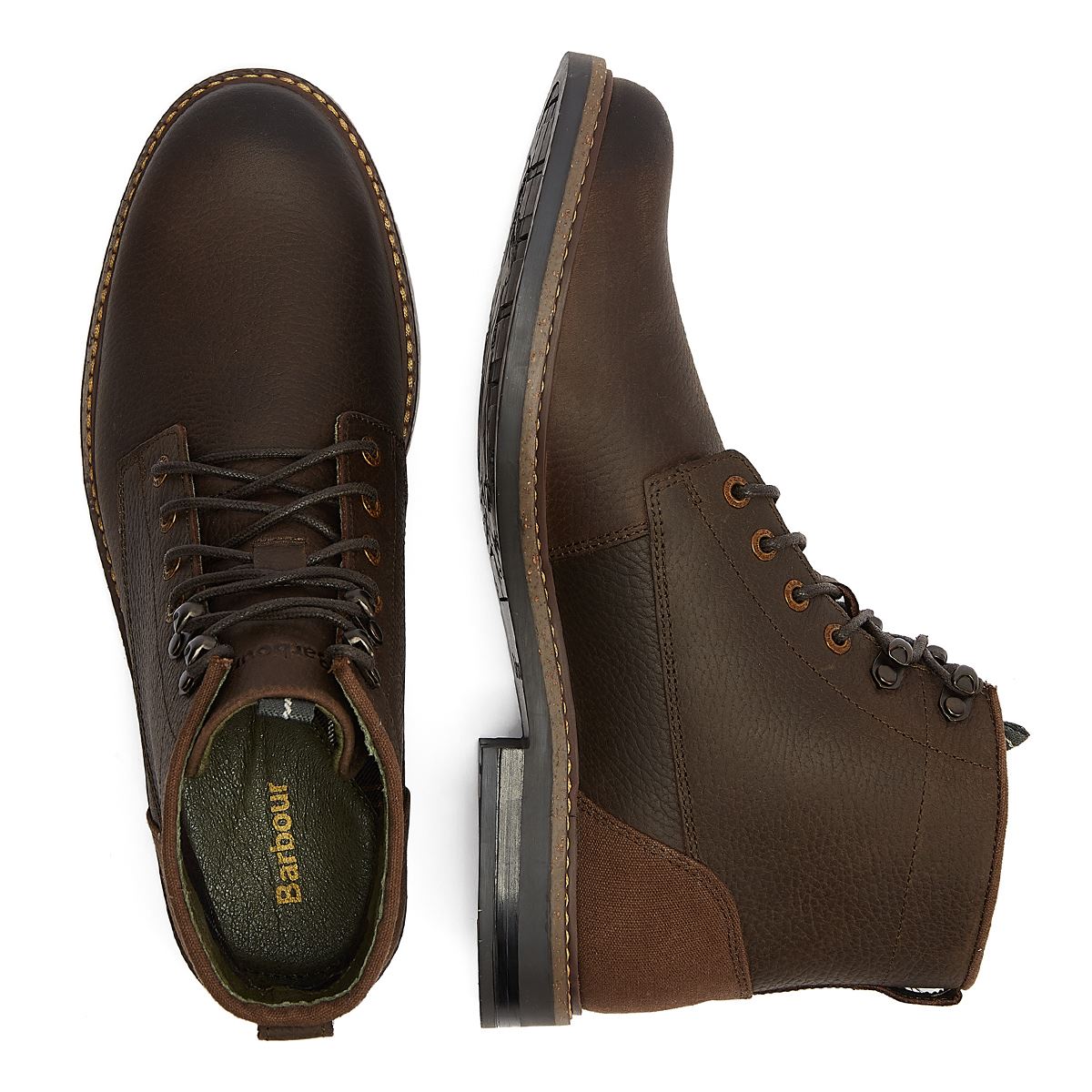 Barbour Deckham Mokka Herren Braune Stiefel
