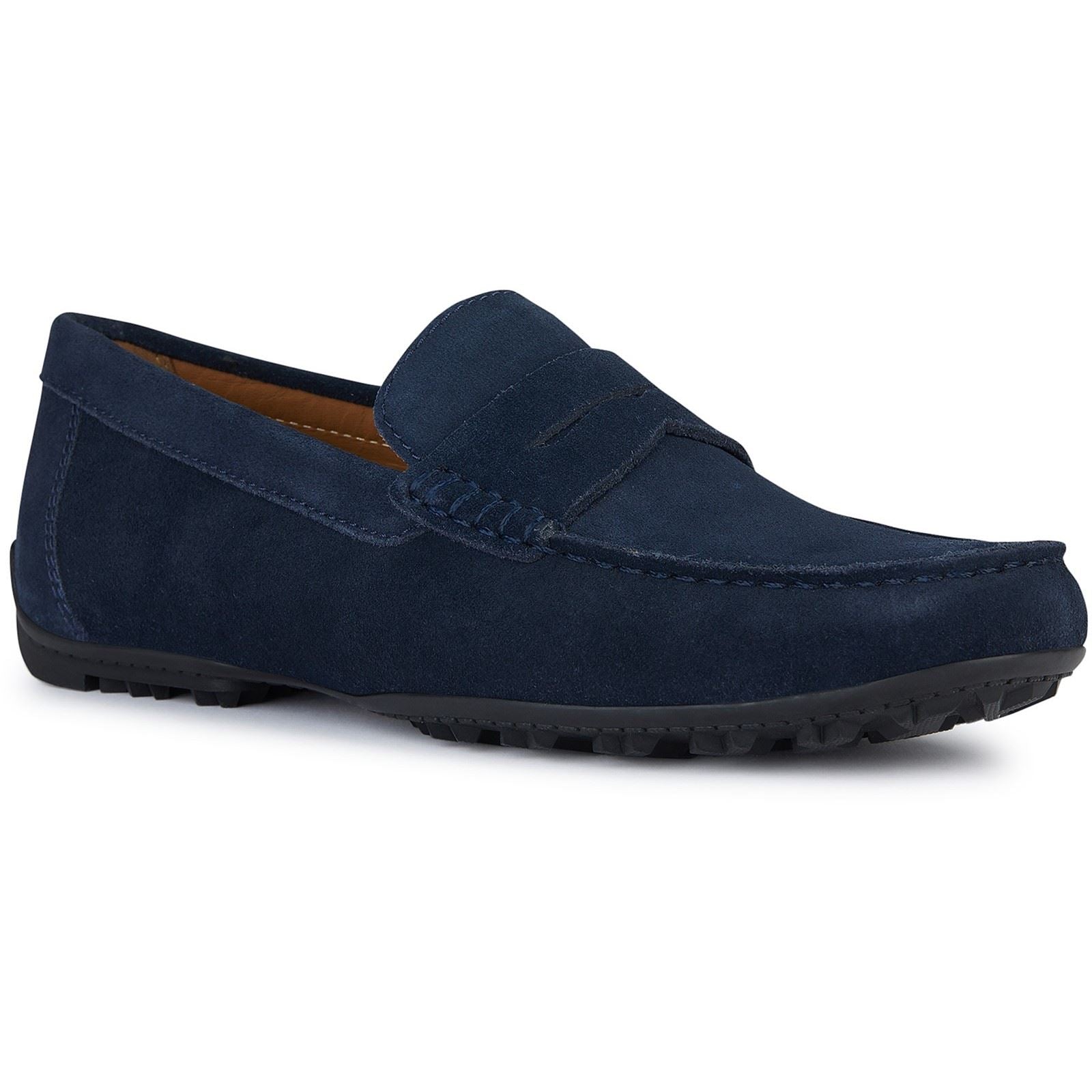 Geox U KOSMOPOLIS GRIP Herren Lederslipper In Marineblau