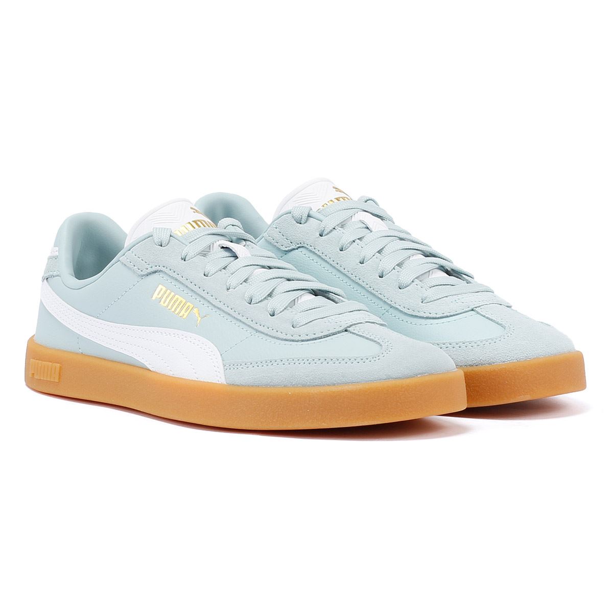 Puma Club II Era Damen Sneaker Aus Blauem/Weißem Wildleder