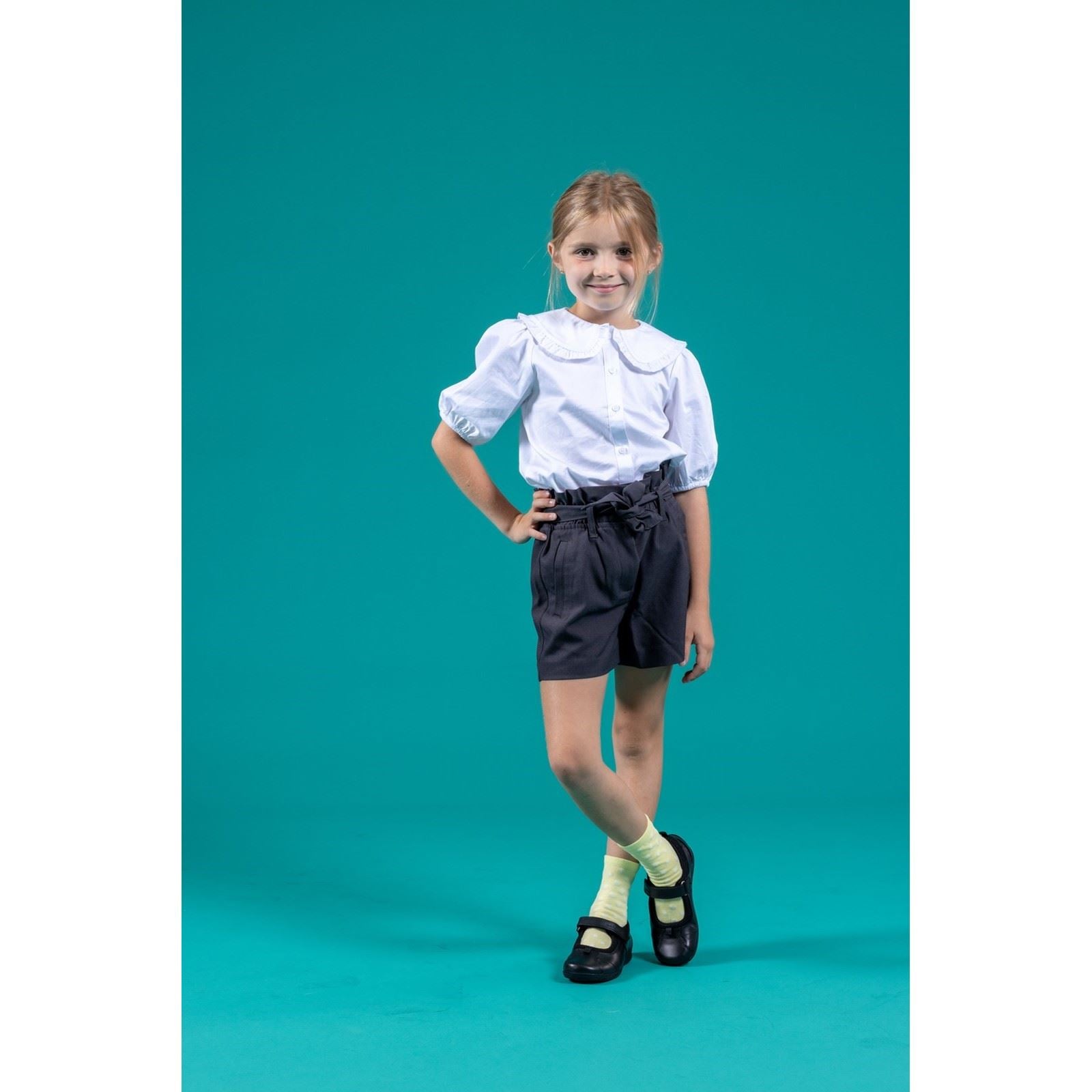 Hush Puppies Cindy Junior Mädchenschuhe Aus Schwarzem Leder