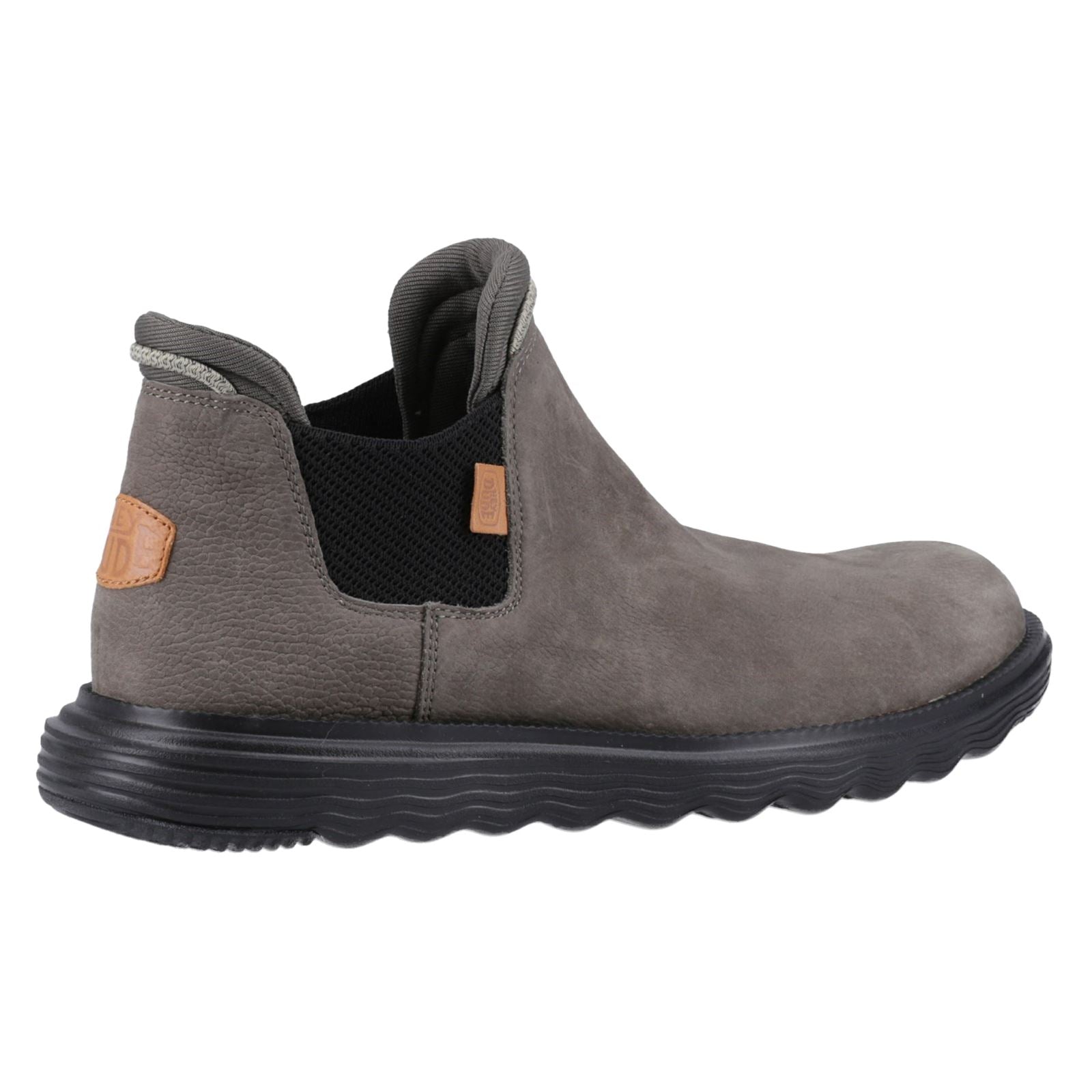 HEYDUDE Branson Leder-Herrenstiefel In Grau