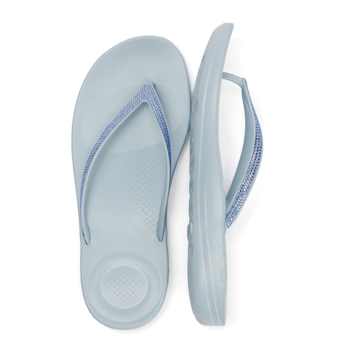 FitFlop Iqushion Sparkle Damen Blaue Flip-Flops