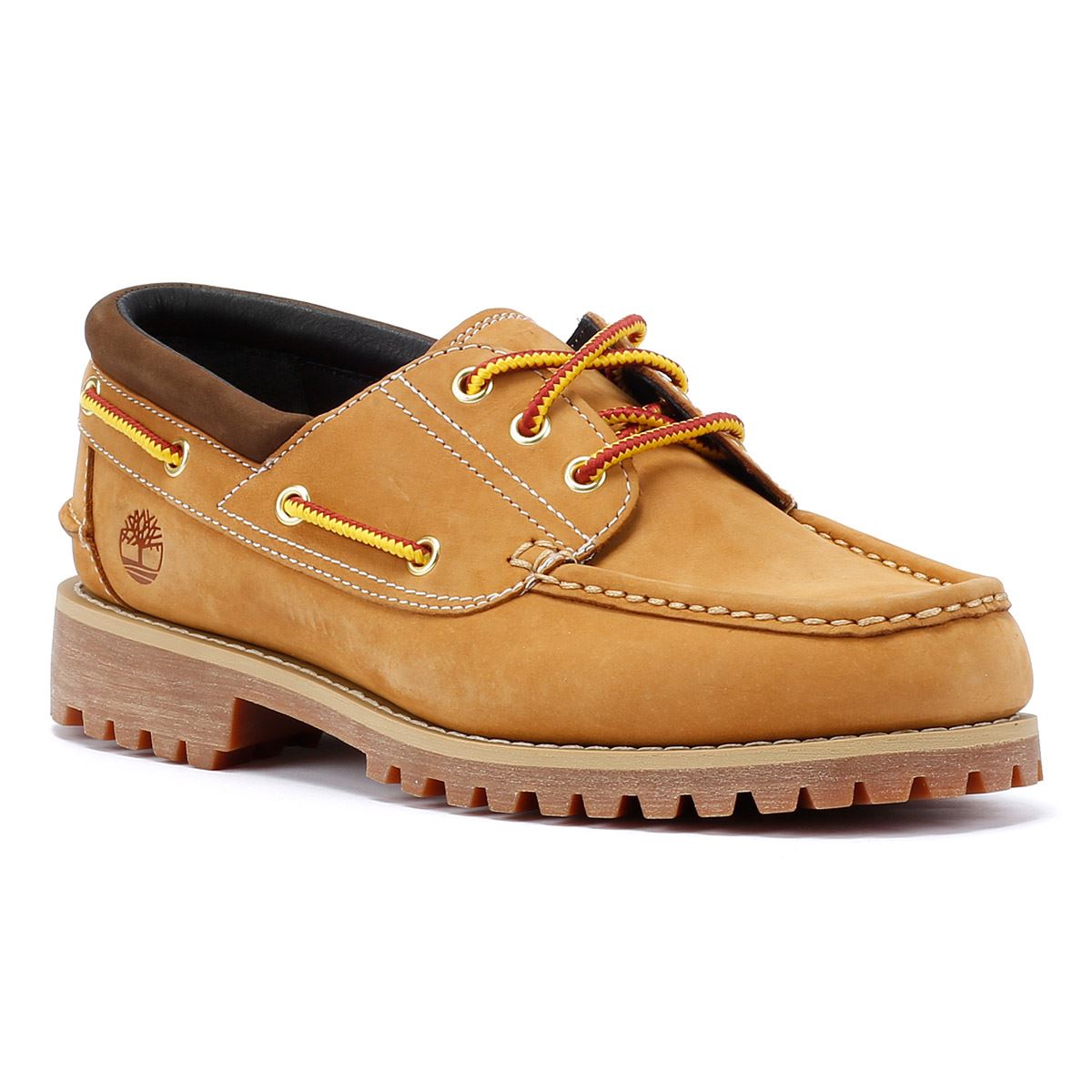 Timberland Authentic Leder Herren Braune Schnürschuhe