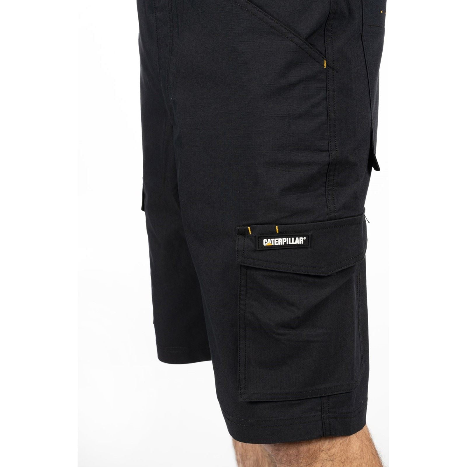 Caterpillar Nexus Stretch Baumwoll Arbeits Shorts Für Herren In Schwarz