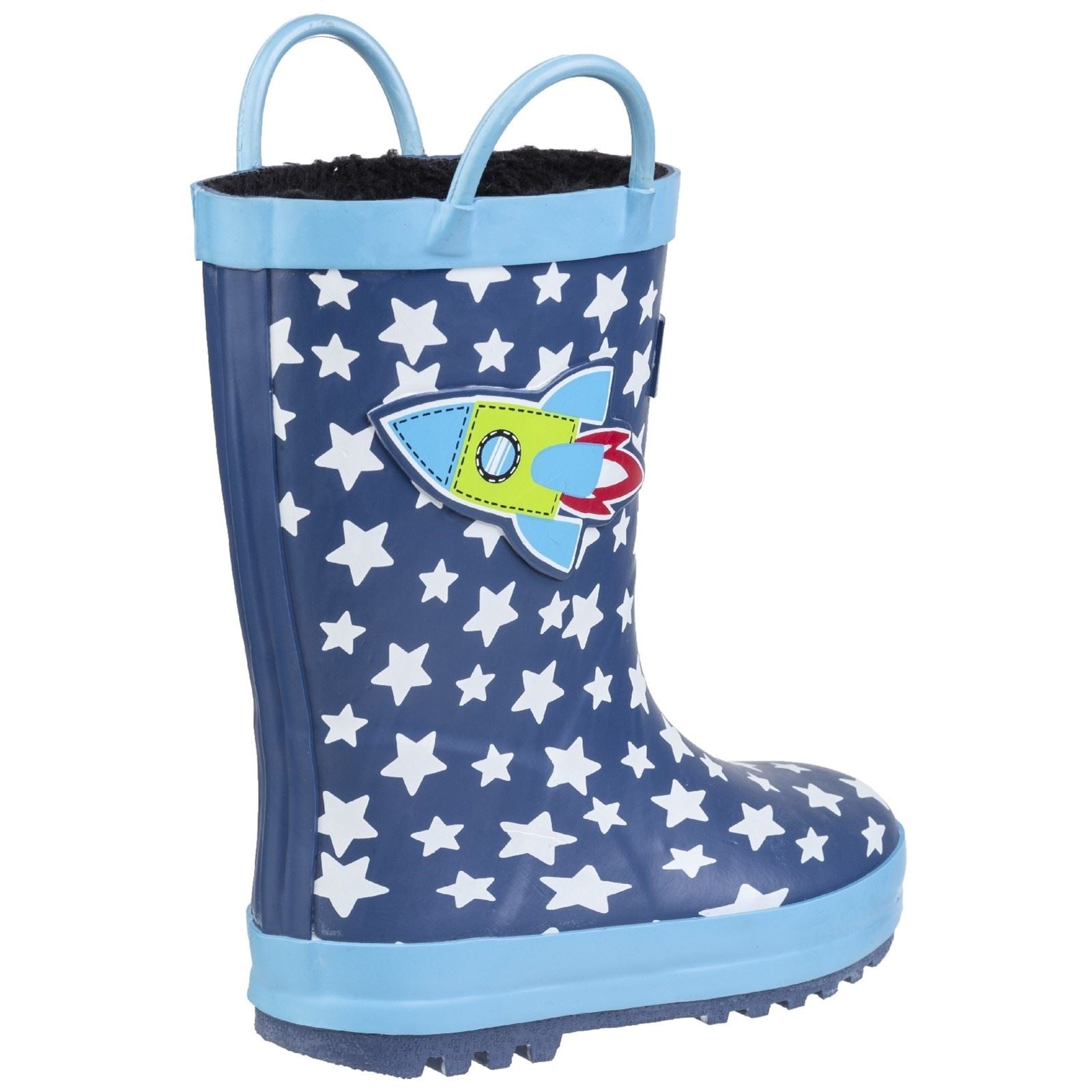 Cotswold Sprinkle Gummistiefel Dunkelblau & Weiß
