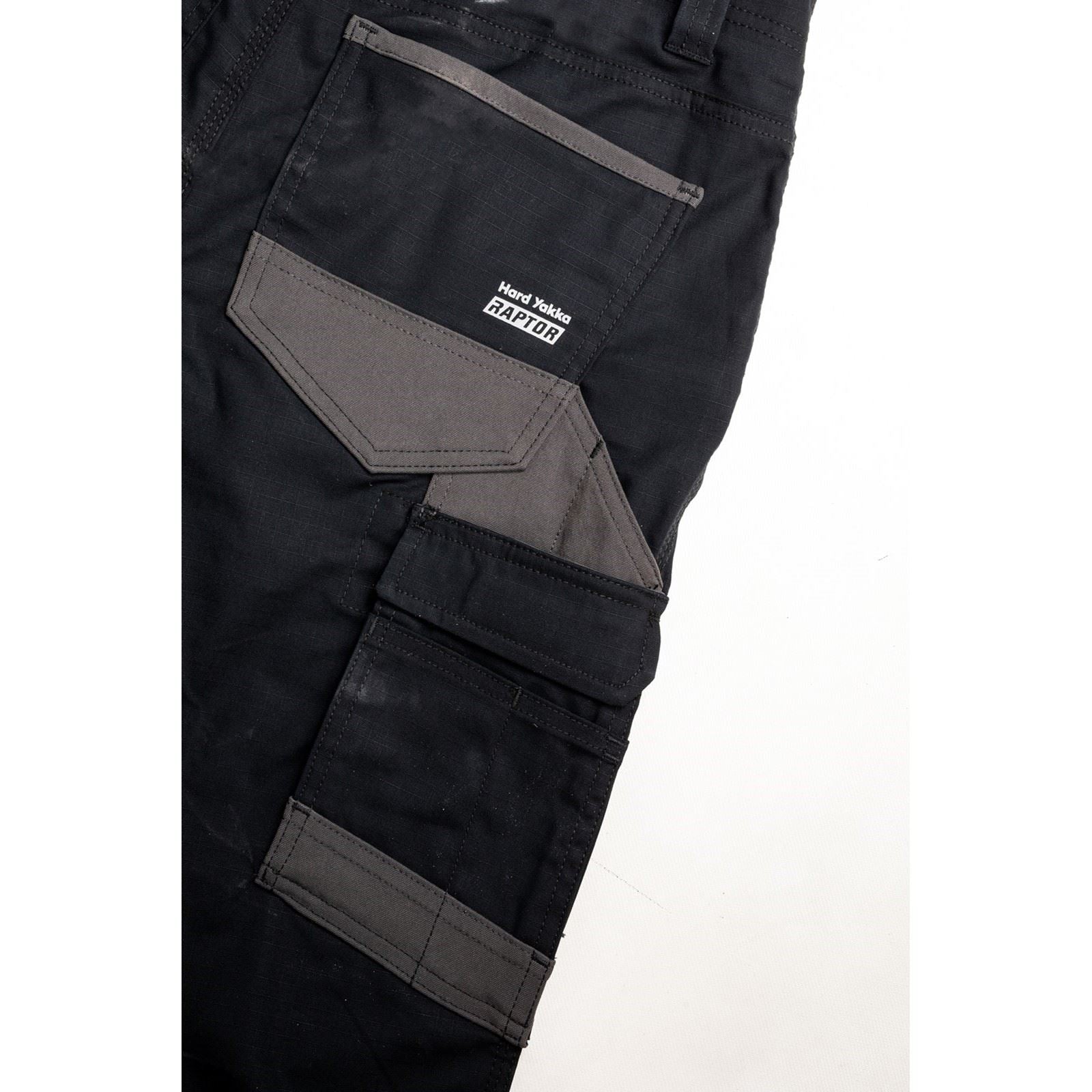Hard Yakka Raptor Cuffed Baumwolle Damen Schwarze Outdoor Hosen