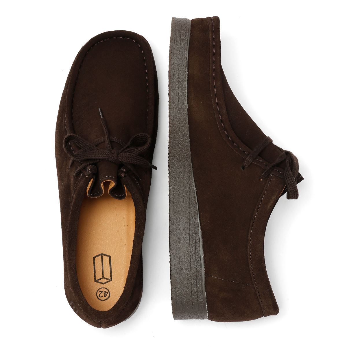 Tower Footwear Apache Wildleder Herren Braune Schnürschuhe