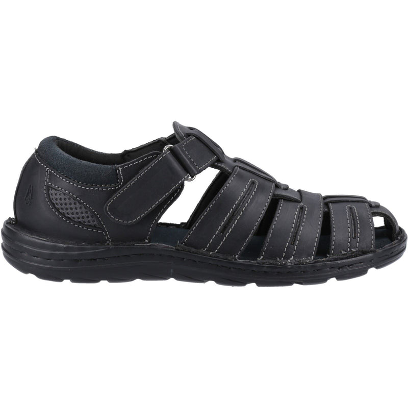 Hush Puppies Albert Herren Sandalen Aus Schwarzem Leder