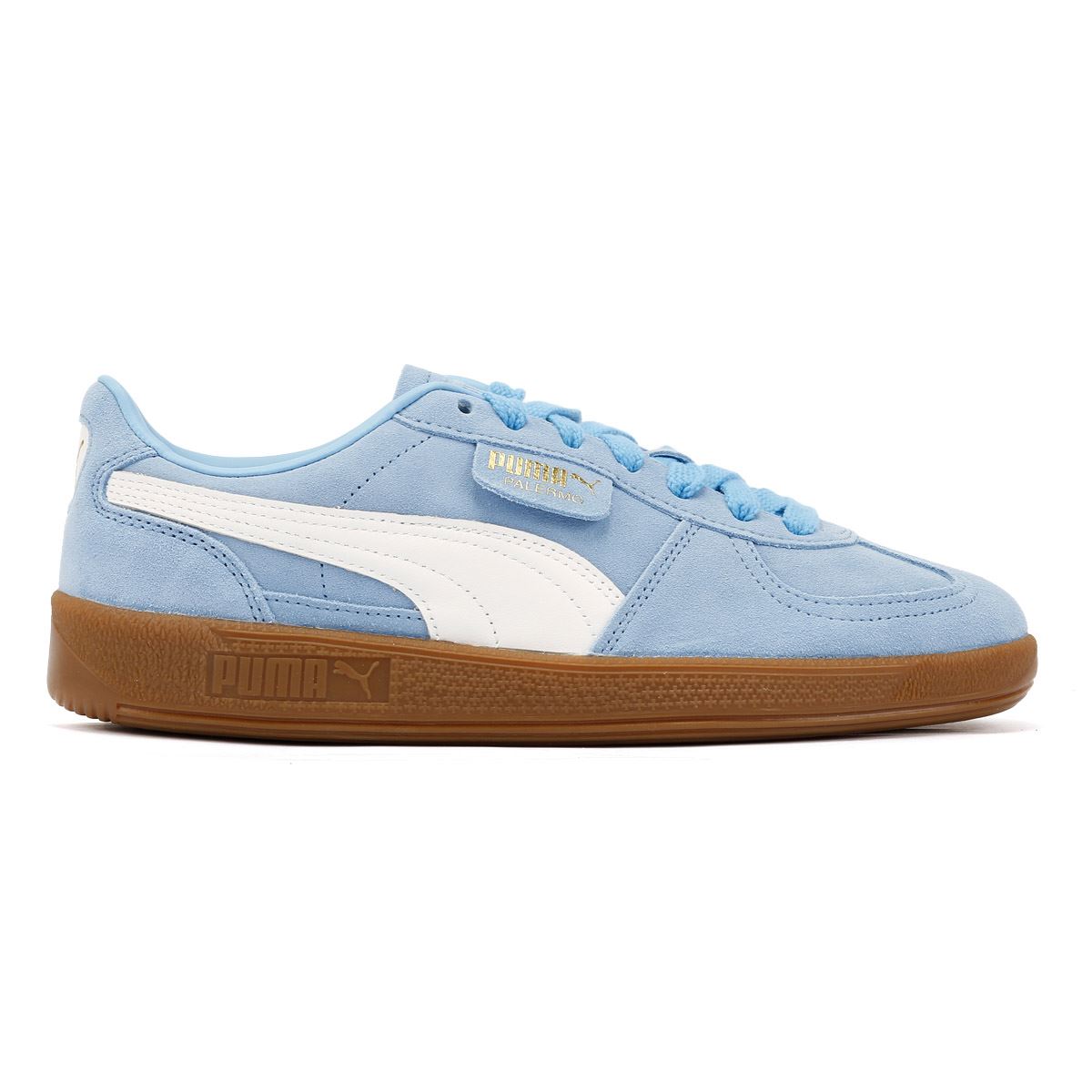 Puma Palermo Lederblaue Turnschuhe