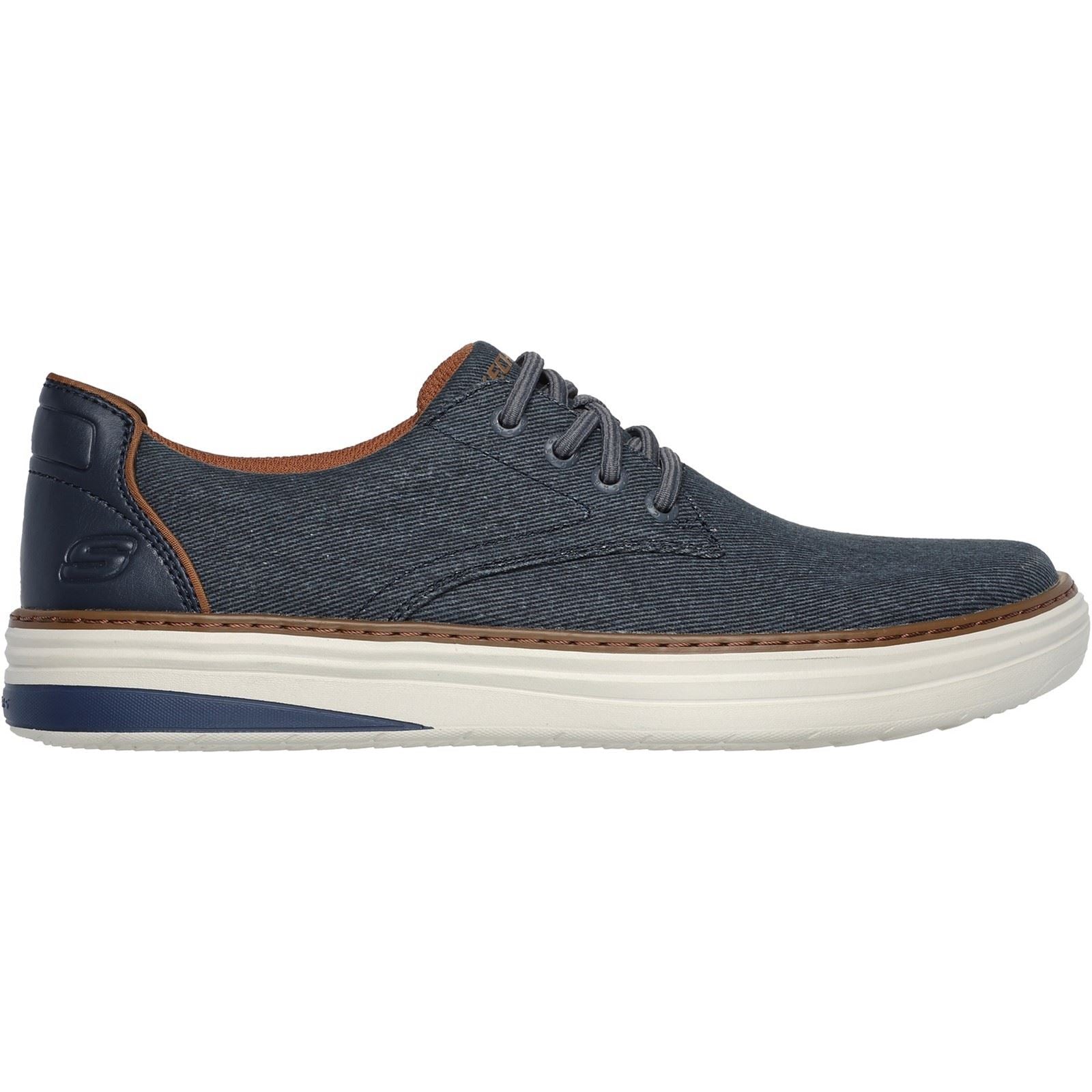 Skechers Hyland - Ratner Herrenschuhe Aus Baumwolle In Marineblau Mit Schnürung