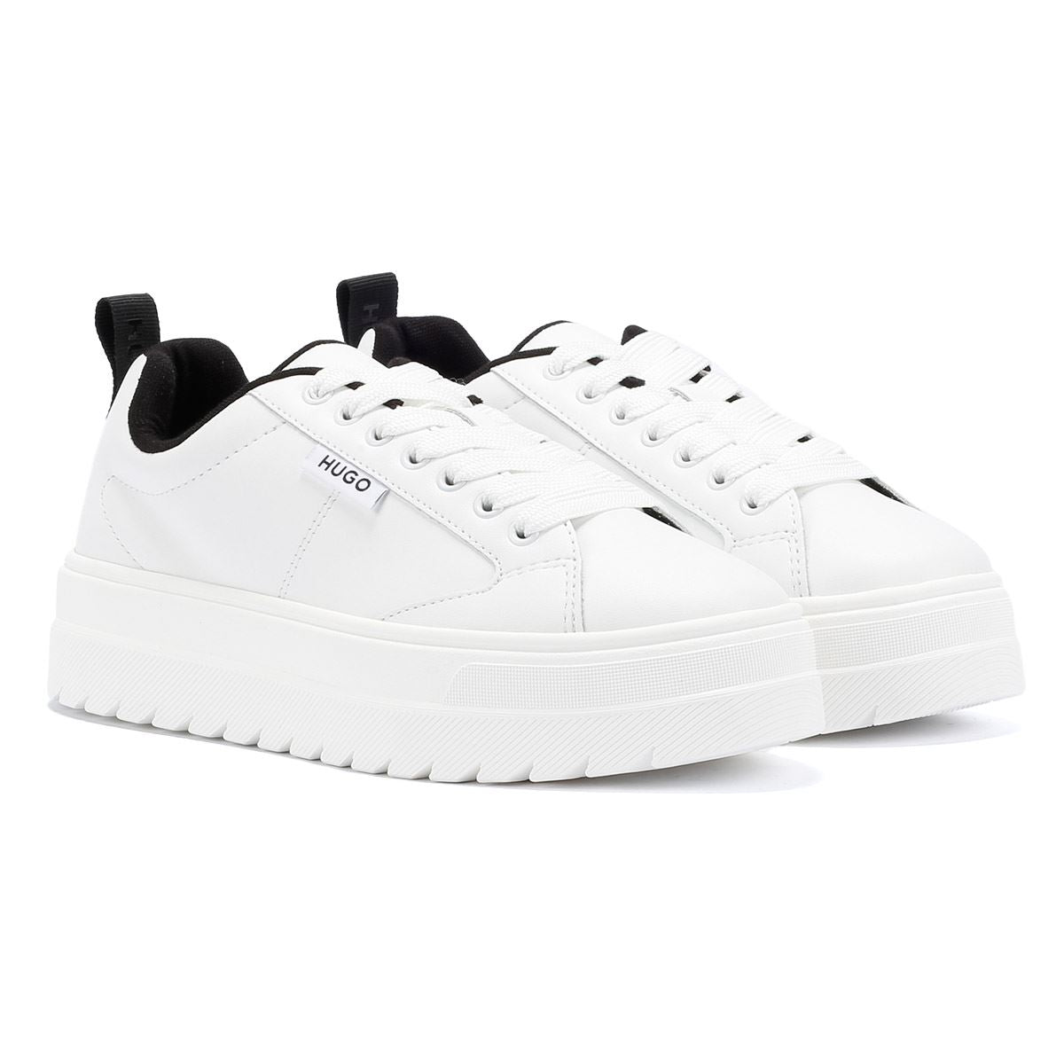 Hugo Lyssa Tennis Leder Damensneaker In Weiß