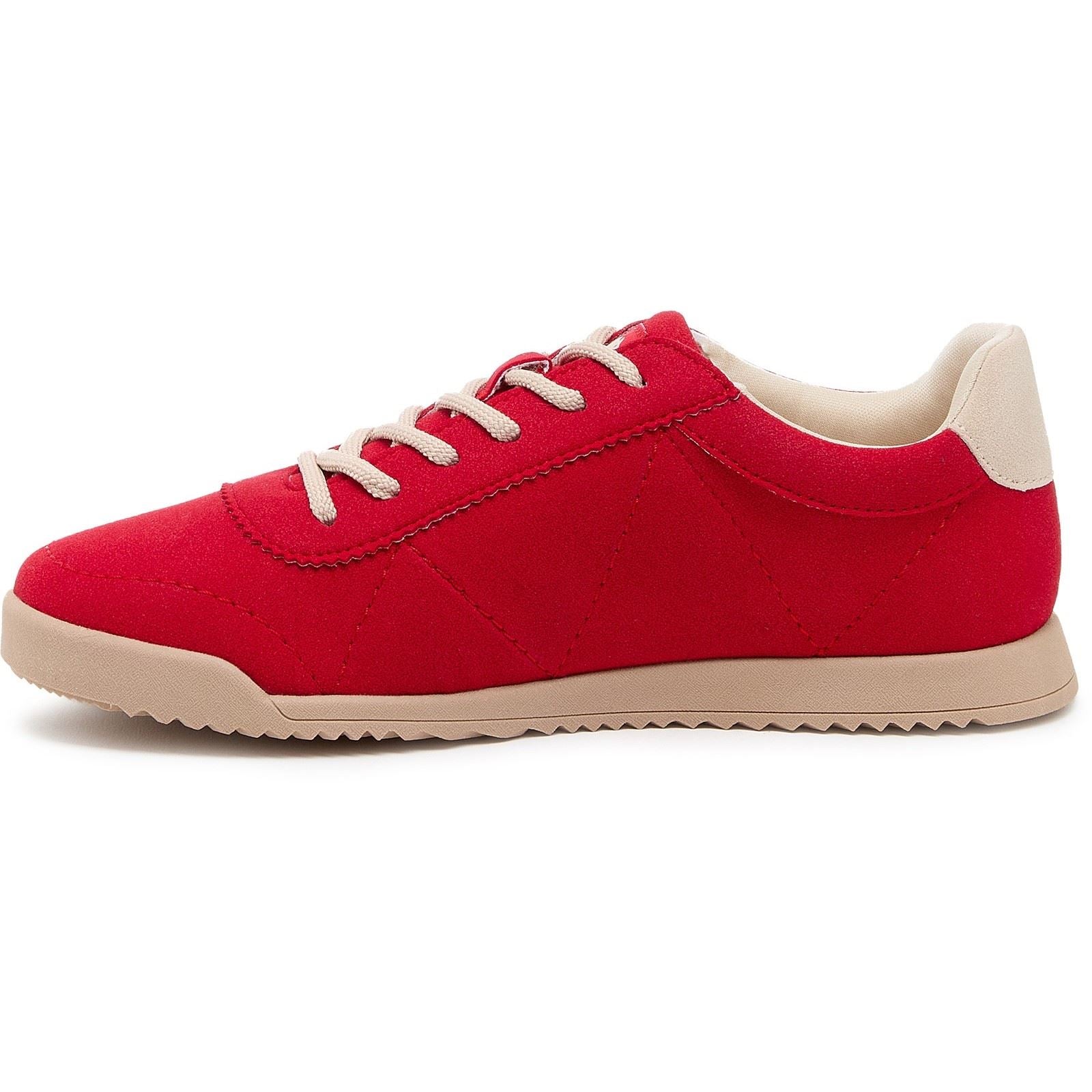 Rocket Dog Bertie Pella Textile Damen Rote Sneakers