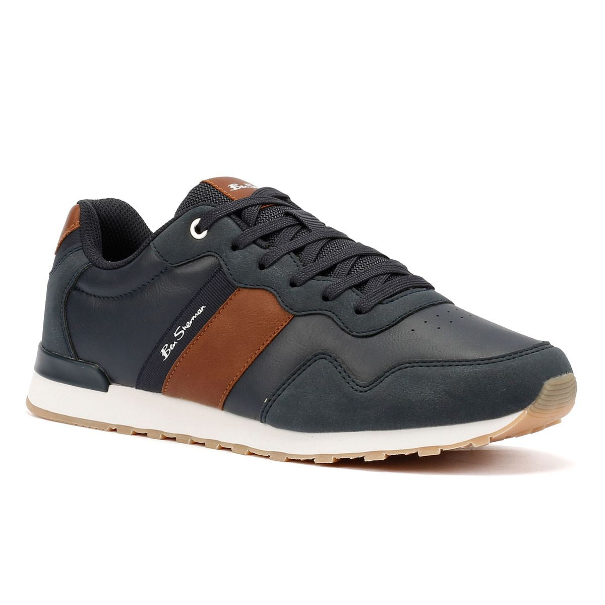 Ben Sherman Owen Retro Herrenblaue Turnschuhe