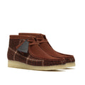 Clarks Originals Wallabee Textile Herren Braune Stiefel