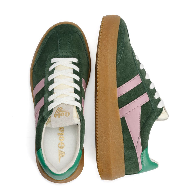 Gola Athena Wildleder Damen Grüne Sneakers