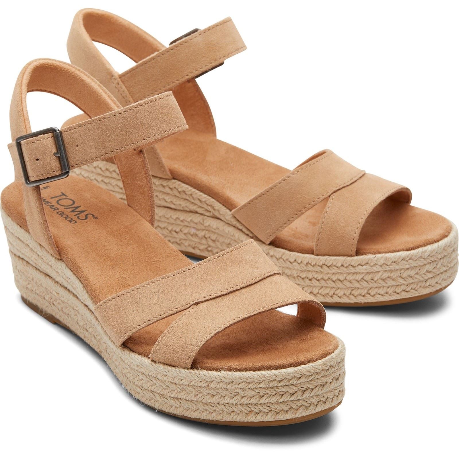 TOMS Audrey Leder Damen Honey Wedges