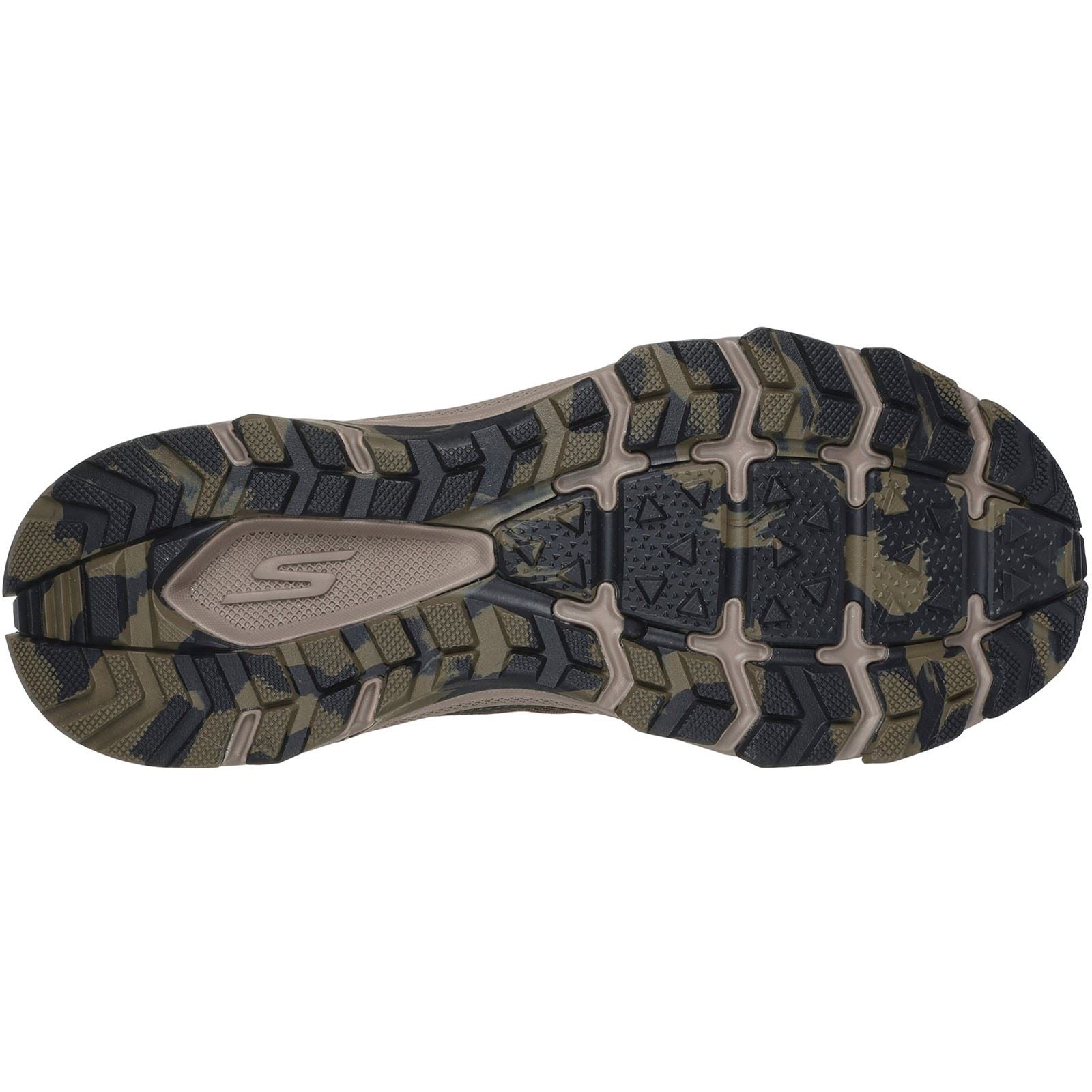 Skechers Performance GO RUN Trail Altitude 2.0 Marble Rock 3 Herren Sneaker Aus Leder In Olivgrün/Schwarz
