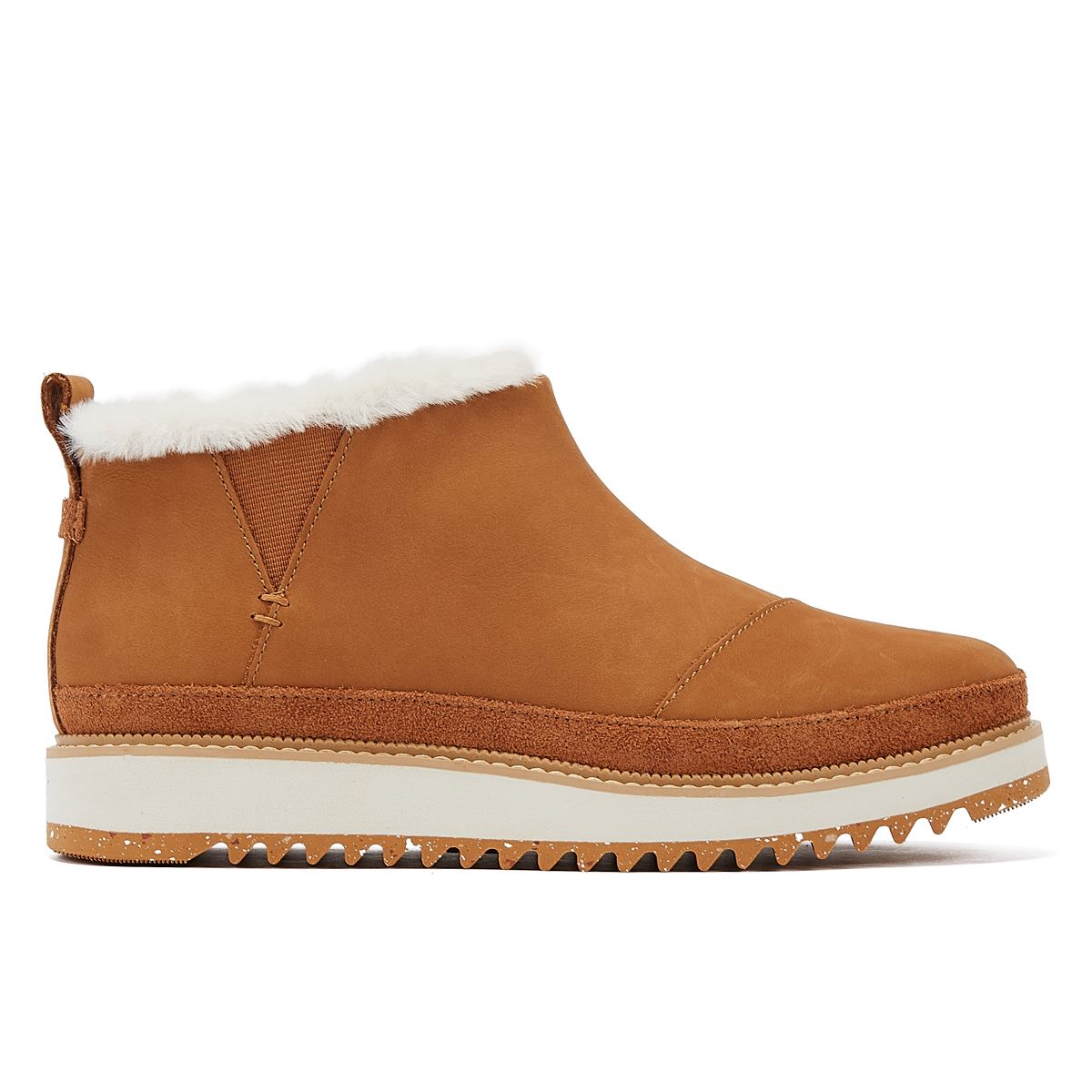 TOMS Marlo Geölte Nubuk Damenstiefel In Braun.