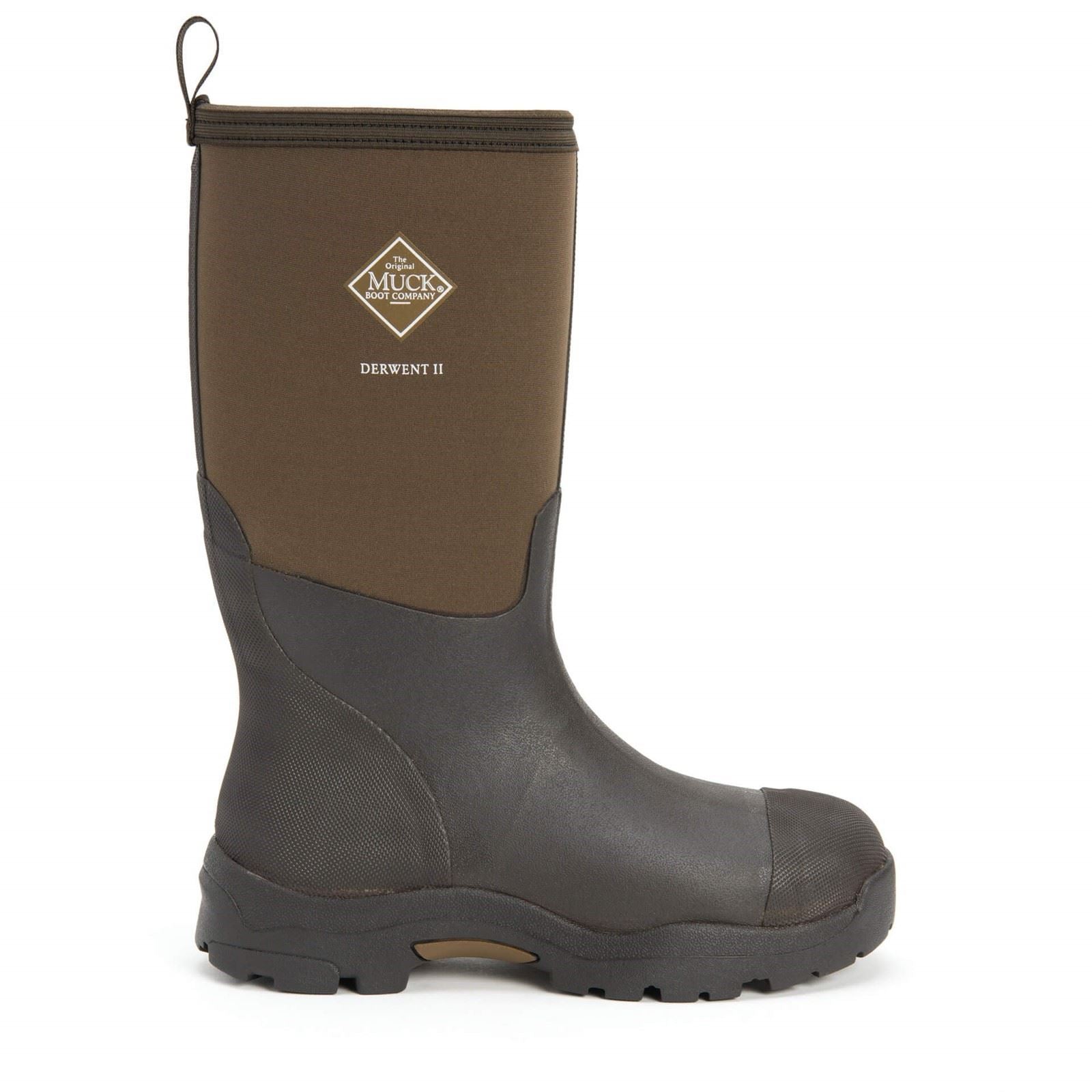 Muck Boots MB Derwent II Gummi Schwarz/Rinde Wellington-Stiefel