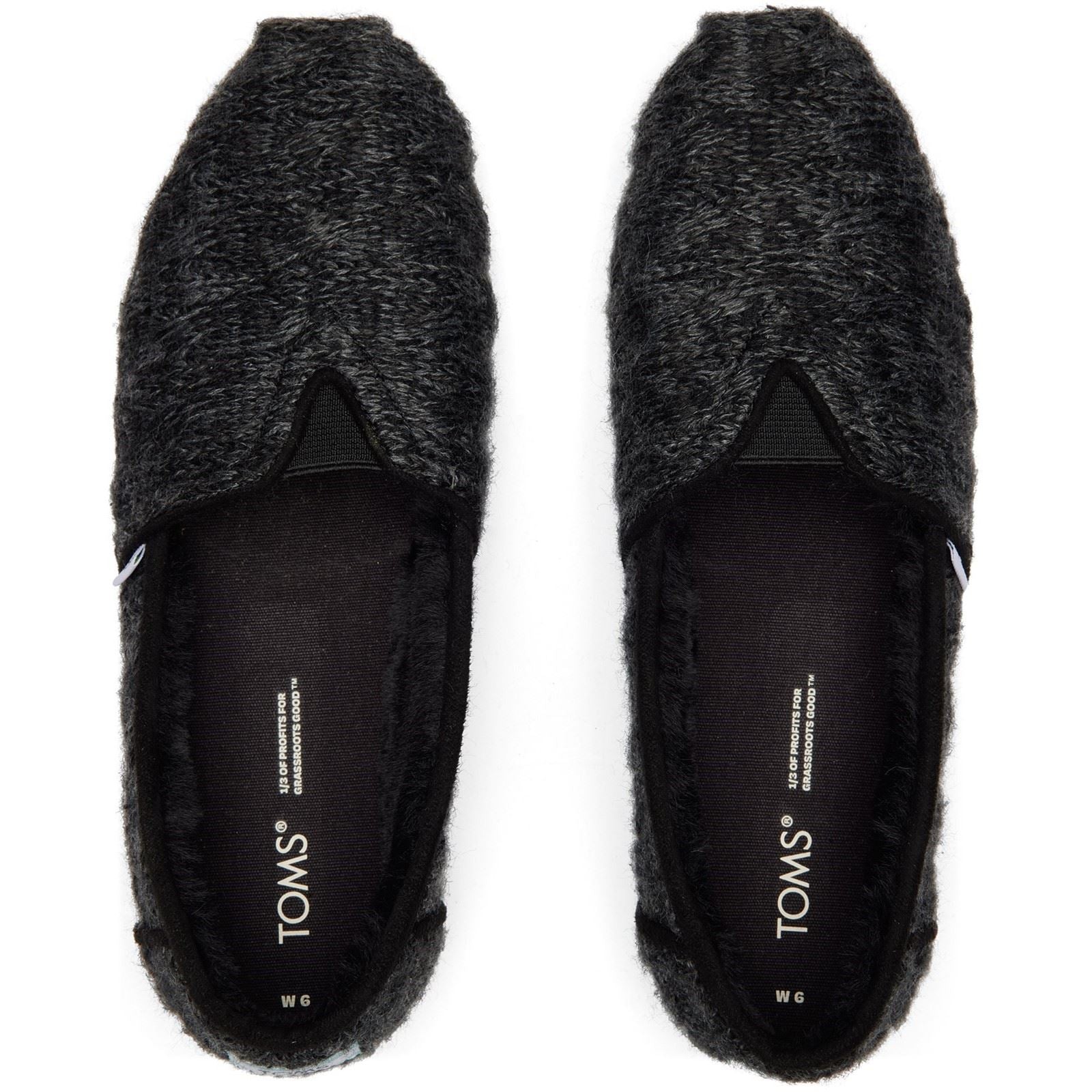 TOMS Alpargata Cloudbound Polyester Damen Schwarz Hausschuhe