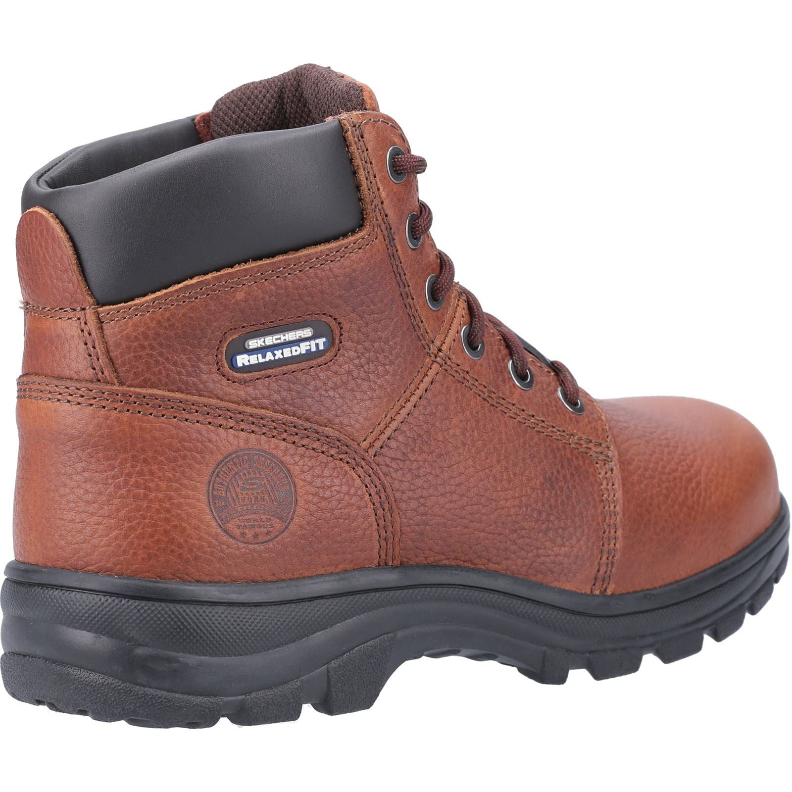 Skechers Workwear Workshire Leder Herren Braune Sicherheitsstiefel
