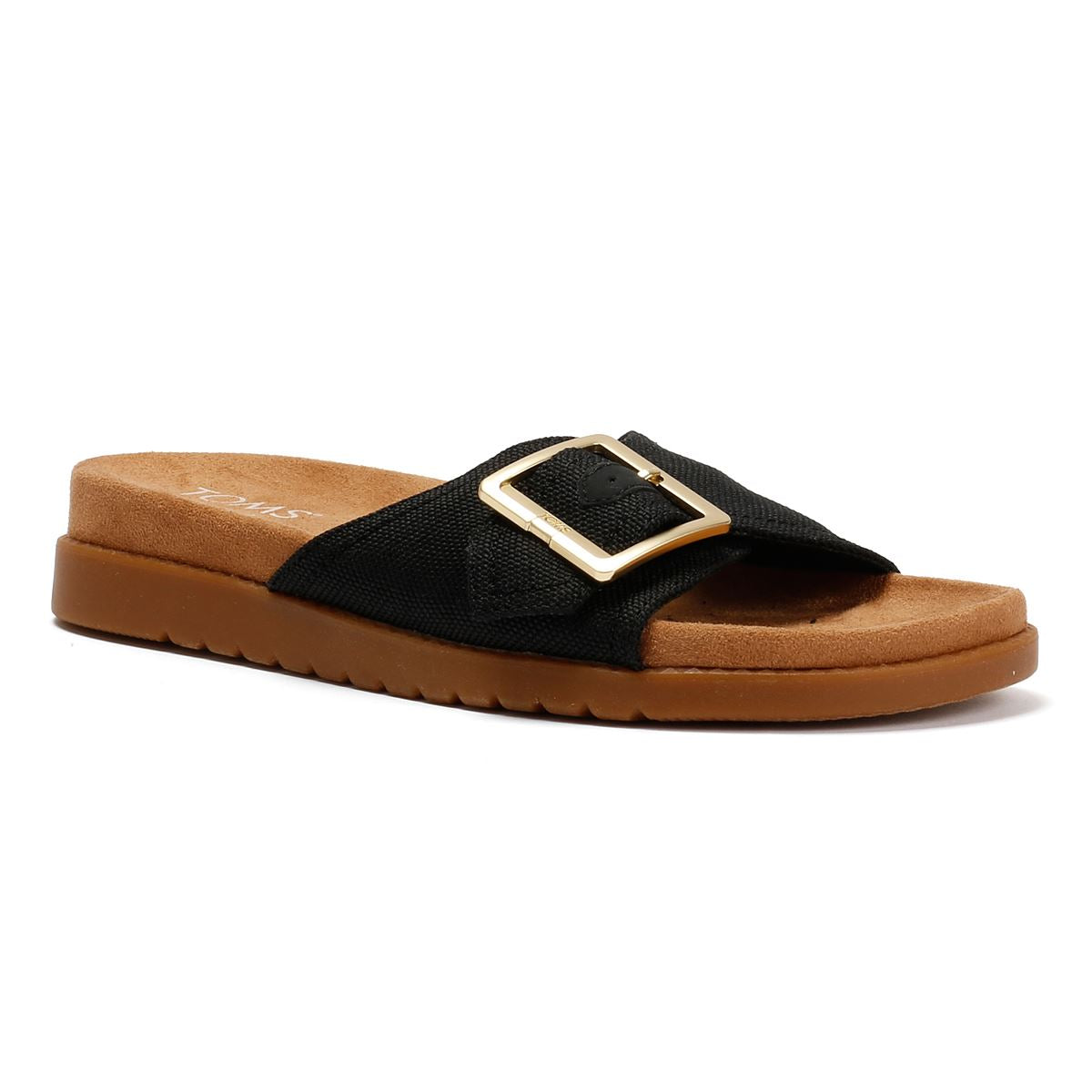 TOMS Marin Slide Canvas Damenschwarze Sandalen