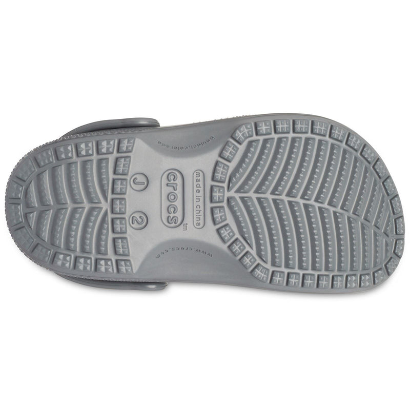 Crocs Kids' Classic Thermoplastische Hellgraue Slipper
