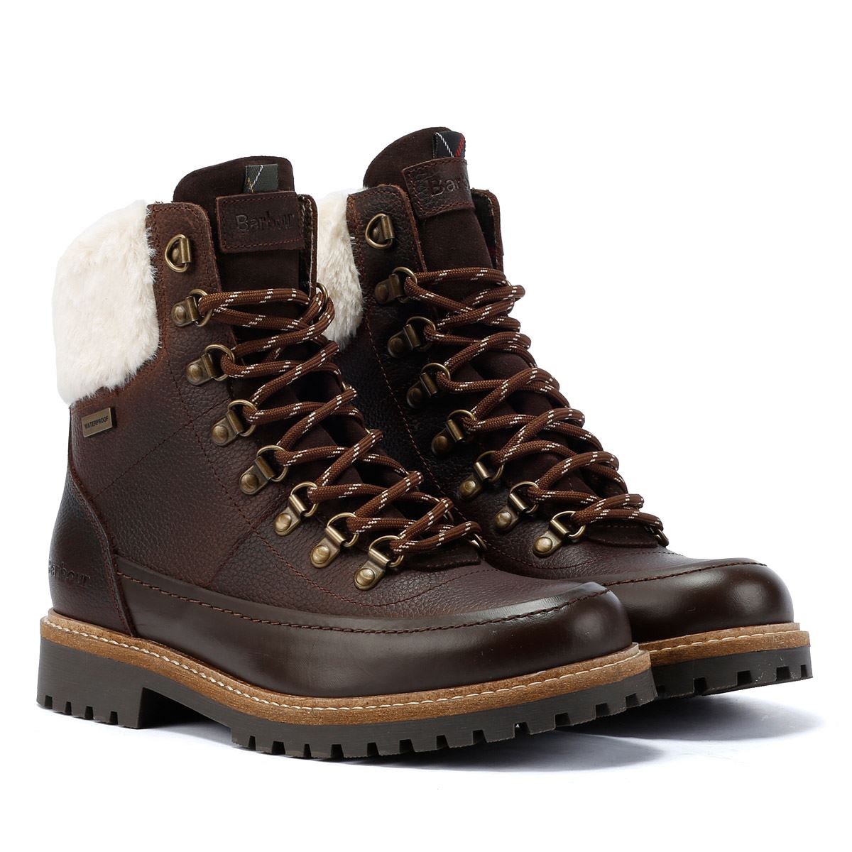 Barbour Woodside Hiker Damenstiefel Aus Braunem Leder