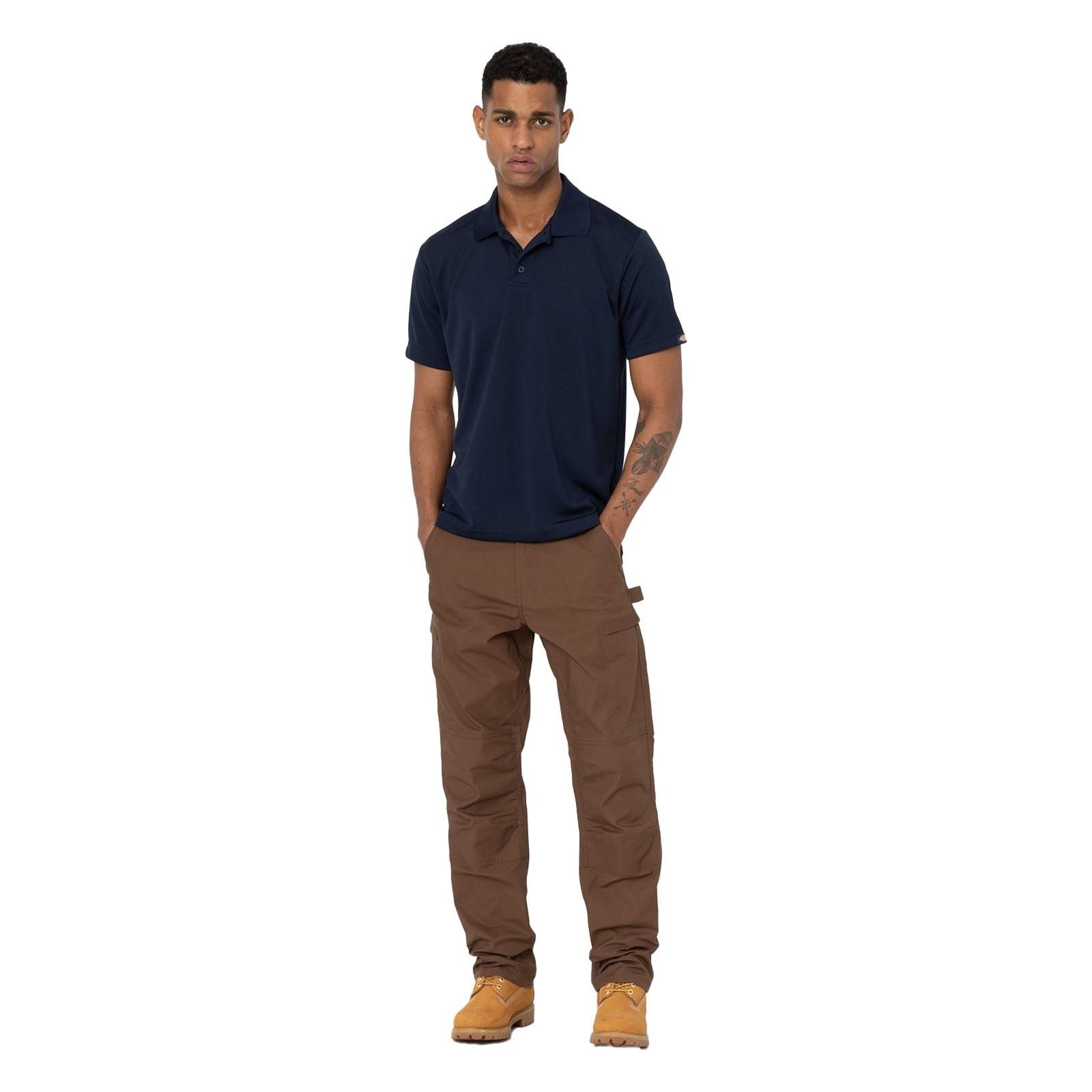 Dickies Everyday Polyester Herren Blaues Polohemd