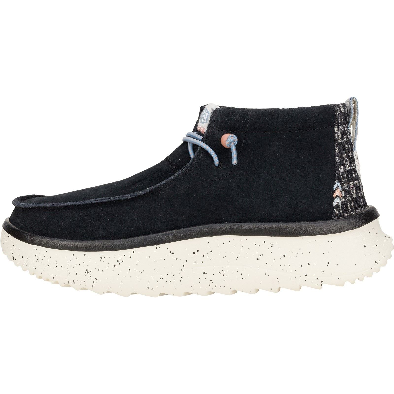 HEYDUDE Wendy Peak Hi Wildlederschwarze Damenstiefel
