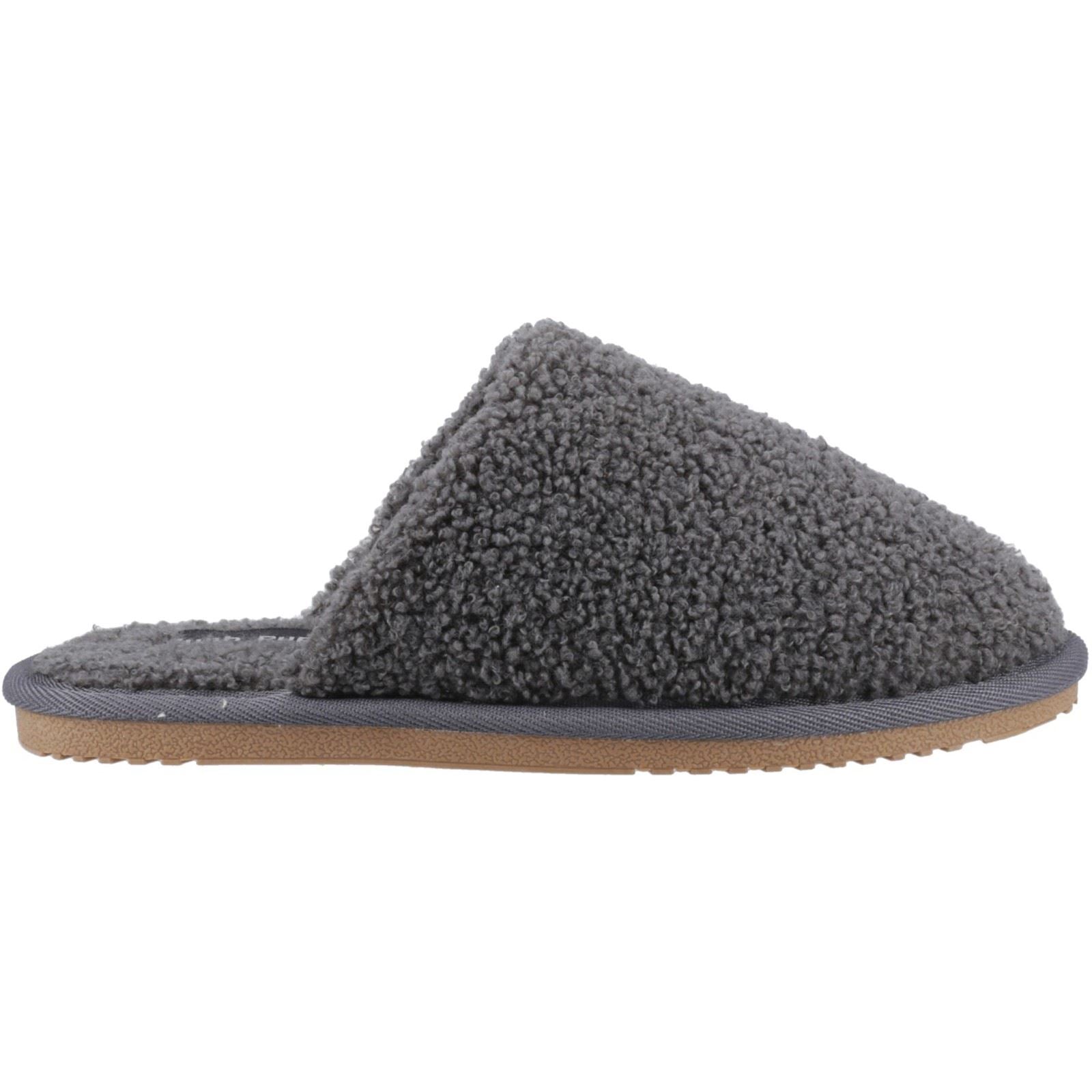 Hush Puppies Joanna Damen Hausschuhe aus Textil in Kohlefarbe
