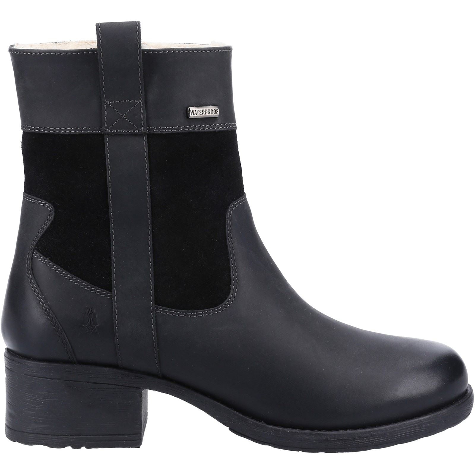 Hush Puppies Saskia Damenstiefel Aus Schwarzem Wildleder