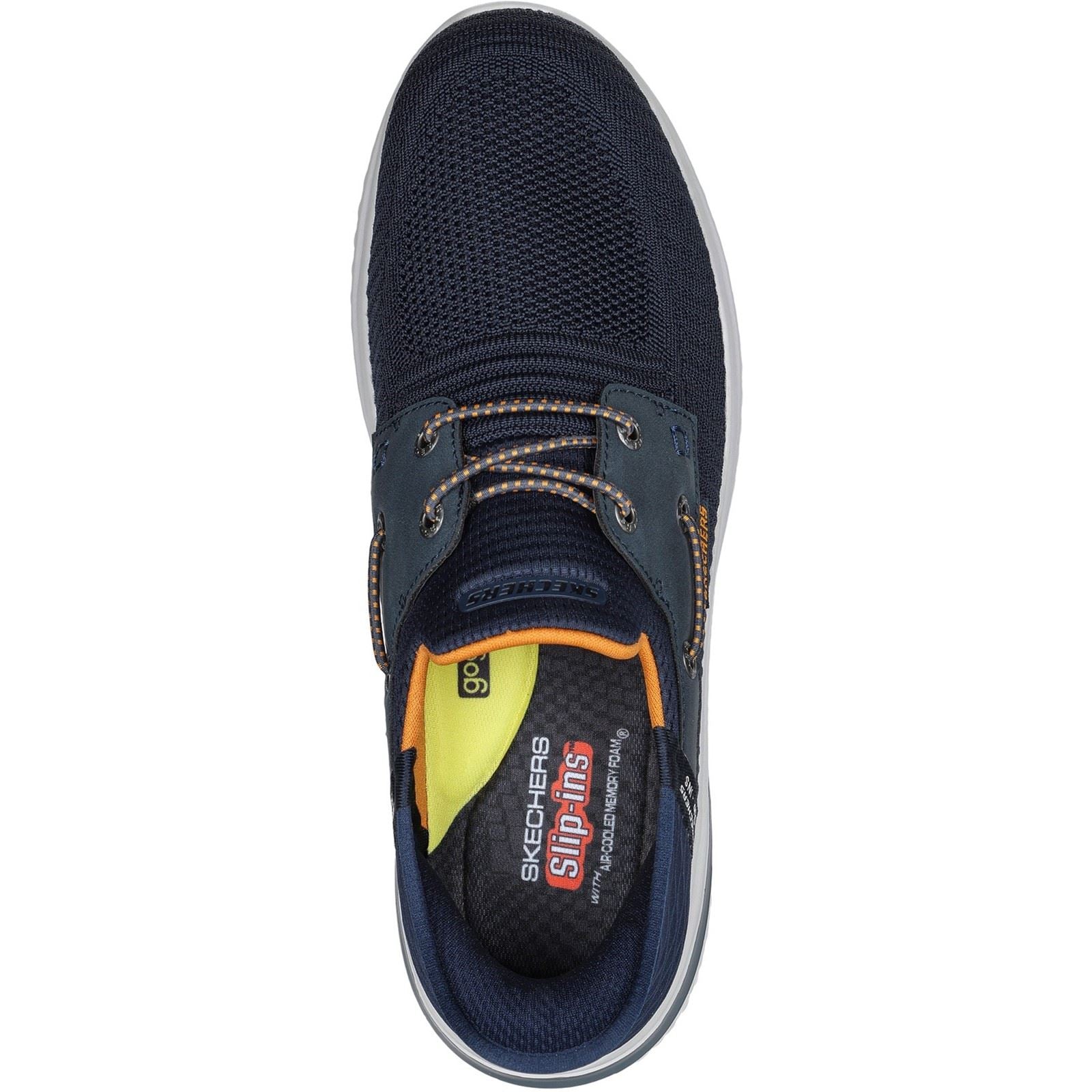 Skechers Delson 3.0 Roth Textile Herren Turnschuhe In Marineblau