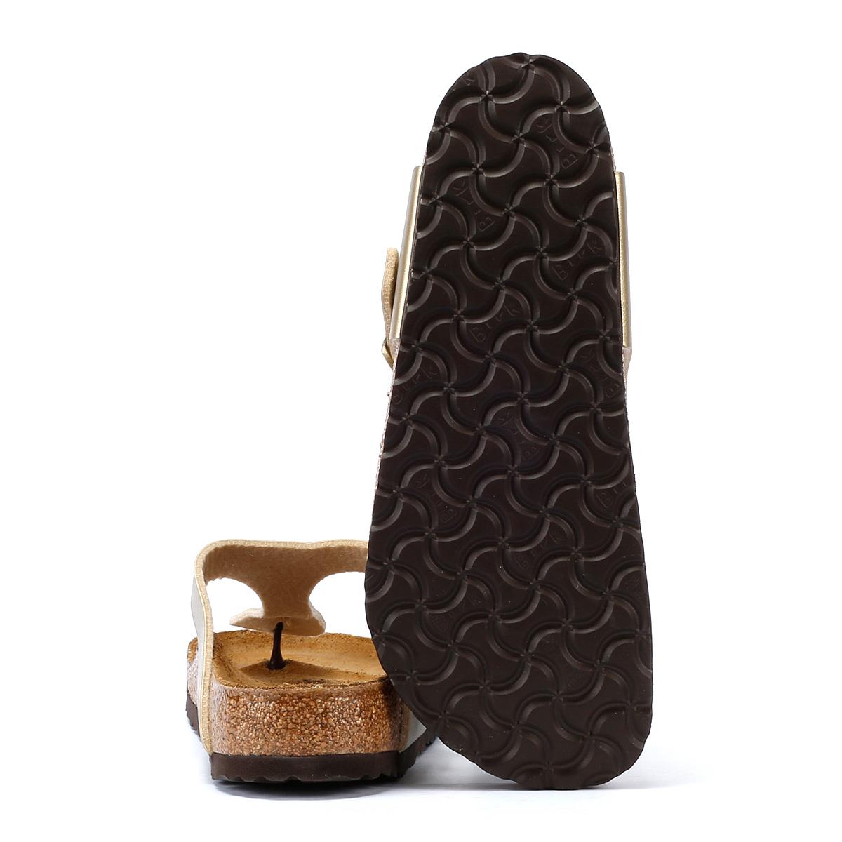 Birkenstock Gizeh Birko Flor Damen Sandalen In Gold