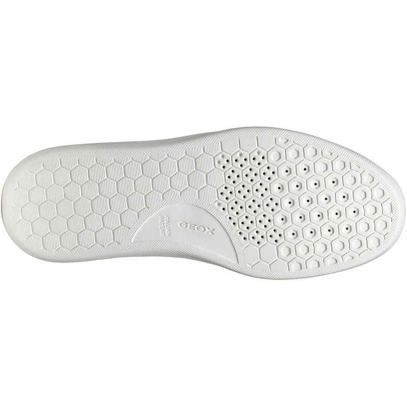 Geox U DEIVEN Leder/Wildleder Herren Sneaker In Sand/Weiß