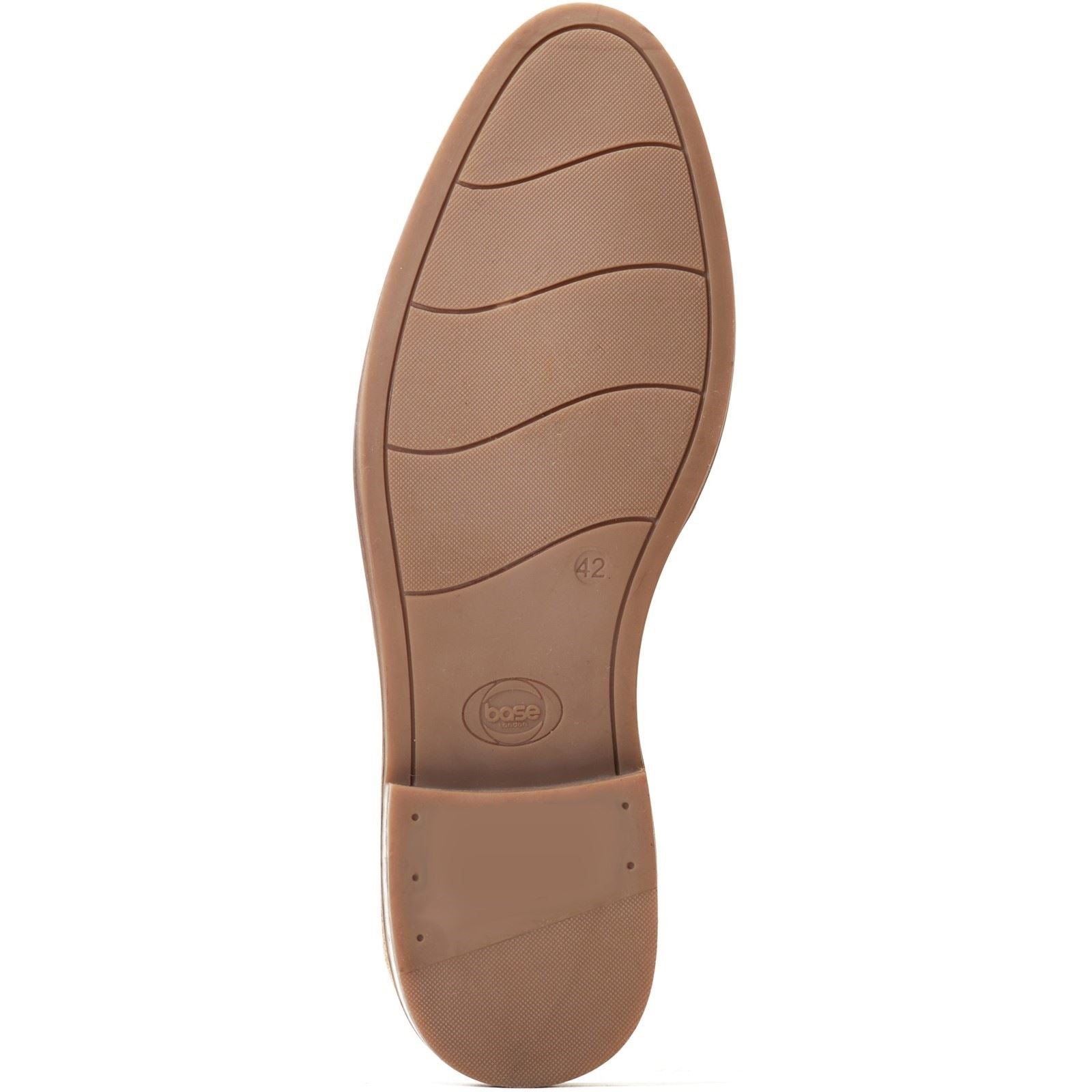 Base London Bronte Herren Oxford Schuhe Aus Dunkelbraunem Leder