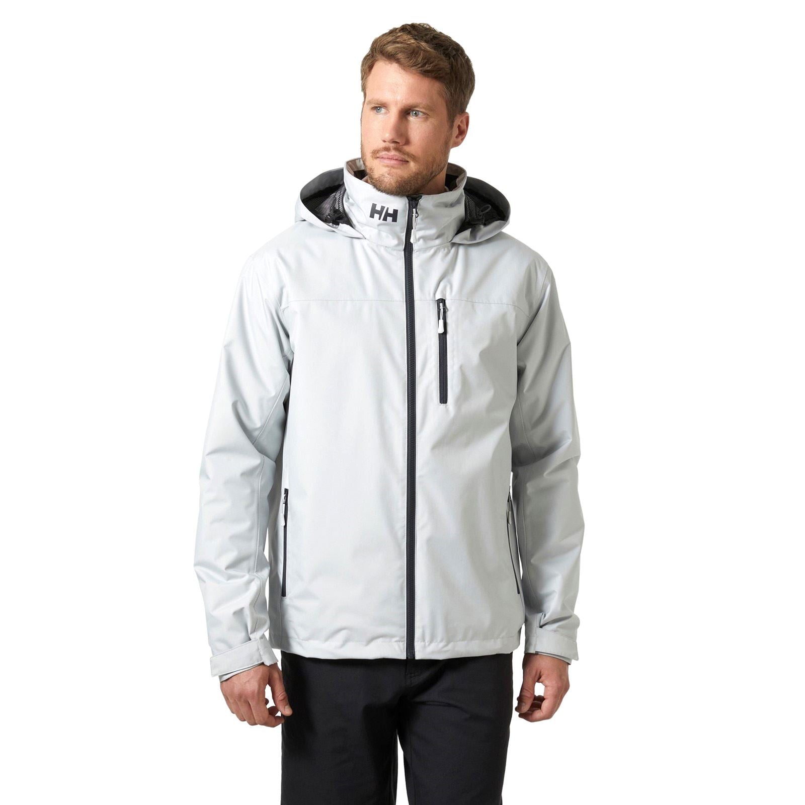 Helly Hansen Sport Crew Hooded Midlayer Sailing 2.1 Herren Graue Segeljacke