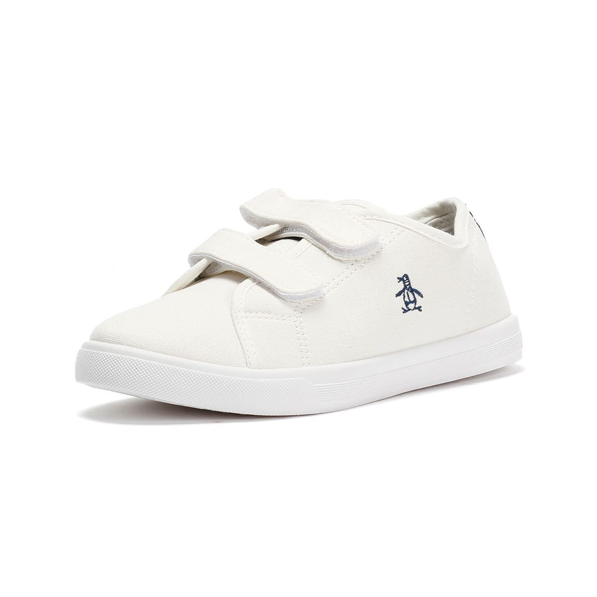 Penguin Junior Sparton Hook and loop Textile Weiße Sneakers