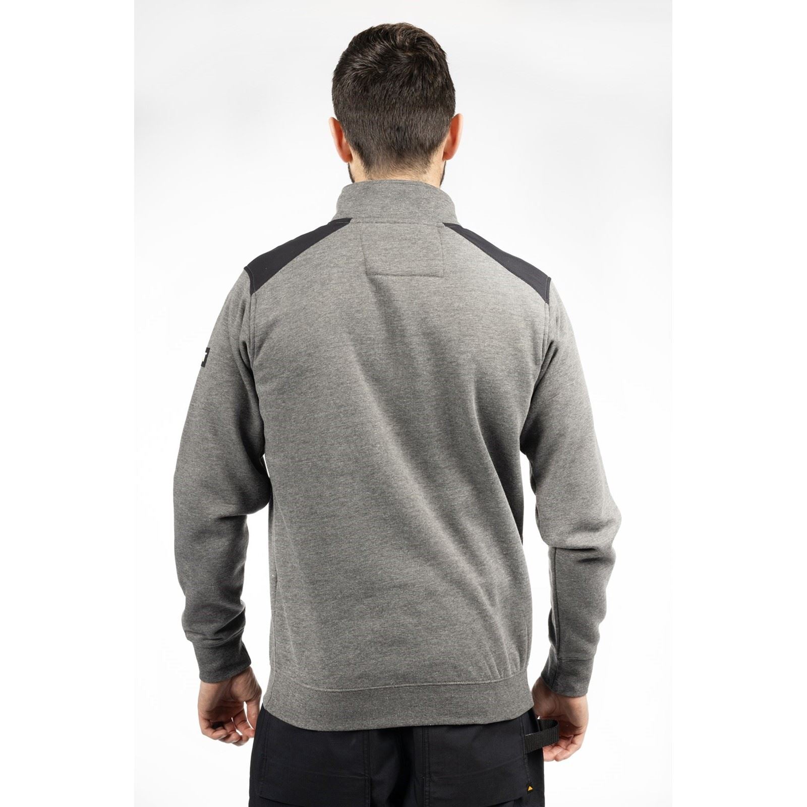 Caterpillar Essential 1/4 Zip Polyester Herren Grau Sweatshirt