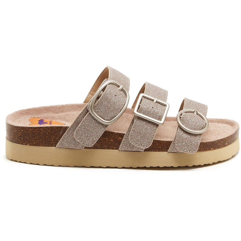 Rocket Dog Astor Glenn Glitter Stoff Frauen Goldsandalen